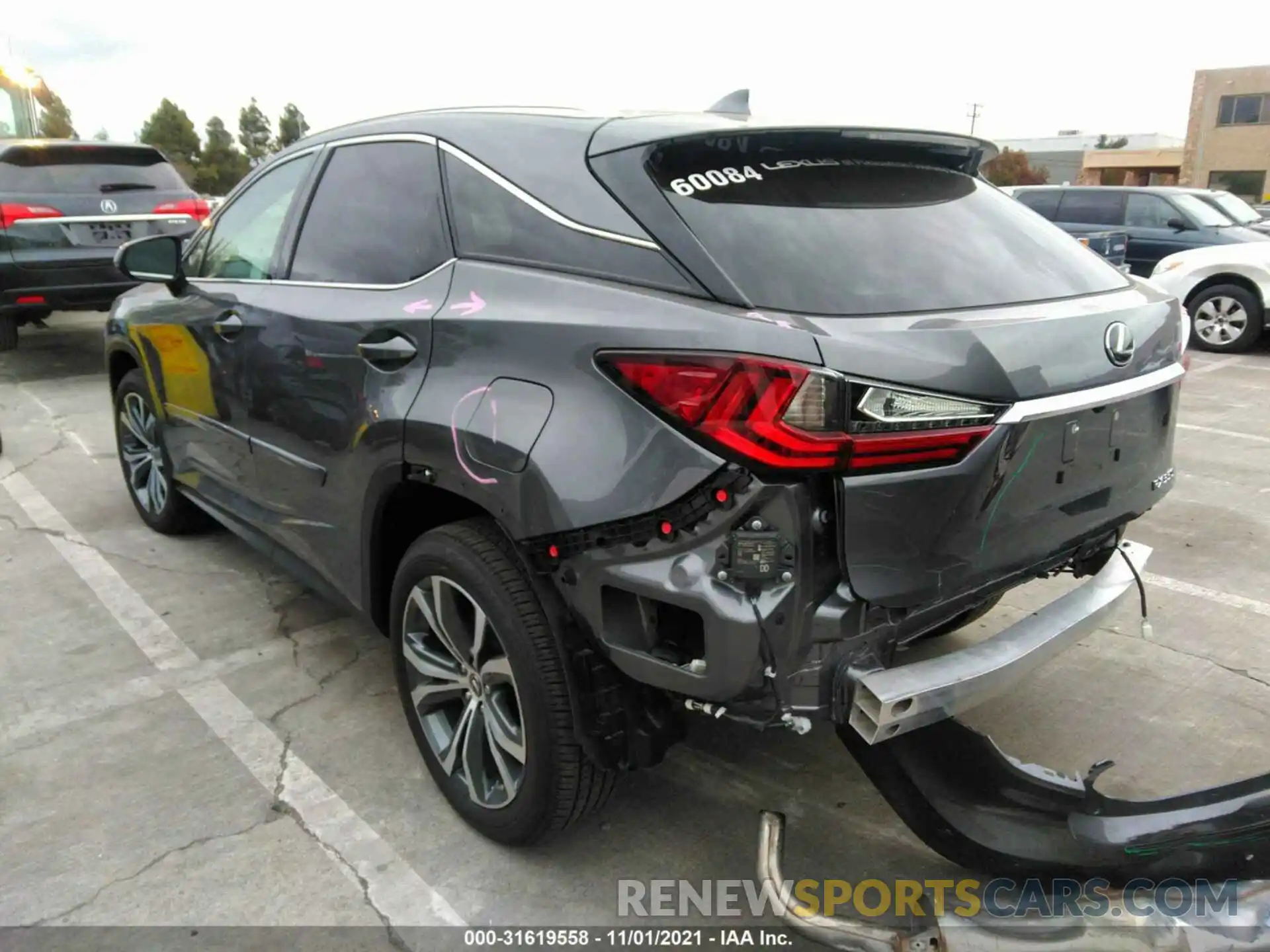 3 Фотография поврежденного автомобиля 2T2HZMDA0MC260084 LEXUS RX 2021