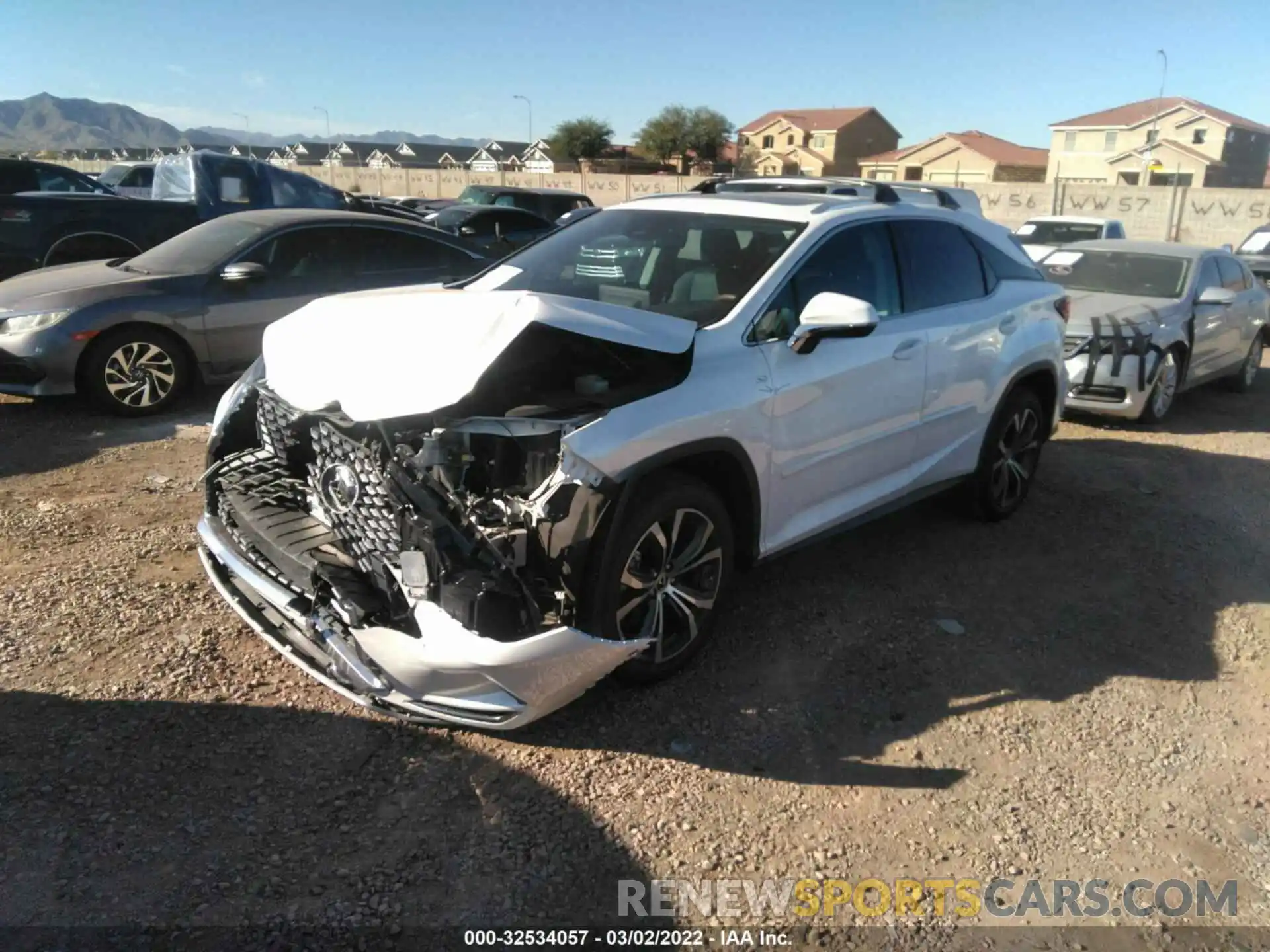 2 Photograph of a damaged car 2T2HZMDA0MC263728 LEXUS RX 2021