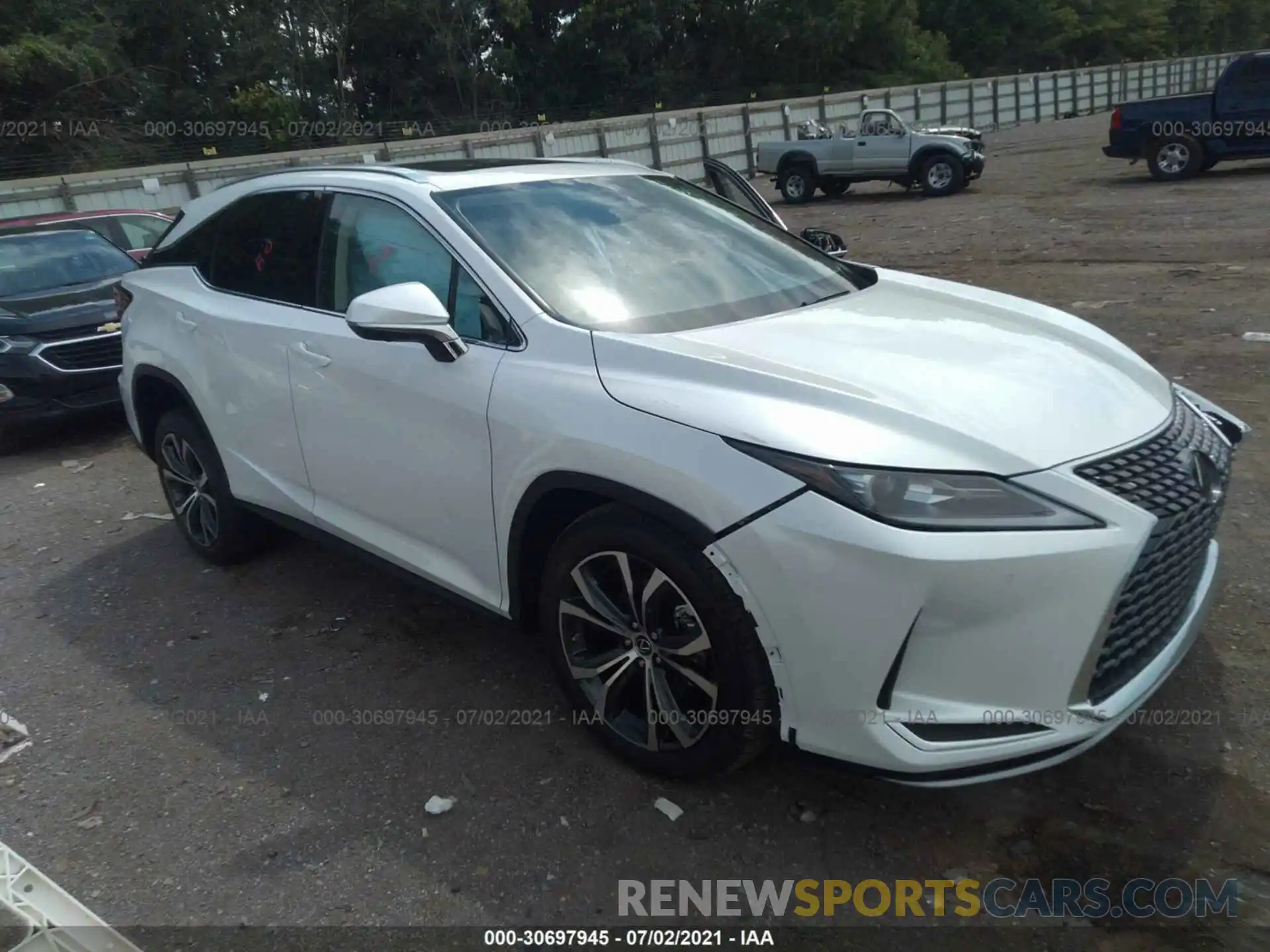 1 Photograph of a damaged car 2T2HZMDA0MC298950 LEXUS RX 2021