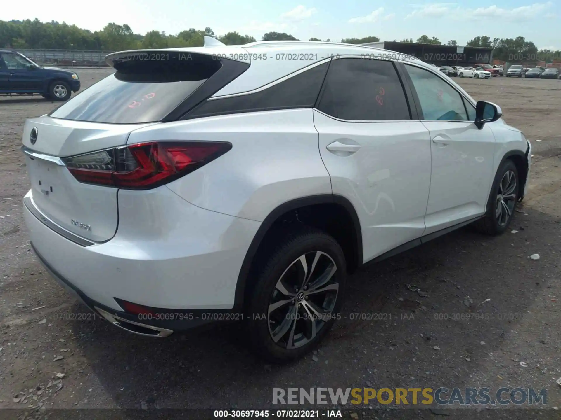 4 Фотография поврежденного автомобиля 2T2HZMDA0MC298950 LEXUS RX 2021