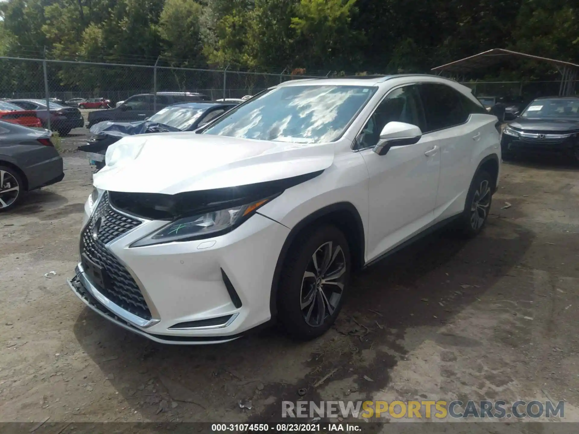 2 Photograph of a damaged car 2T2HZMDA1MC267724 LEXUS RX 2021