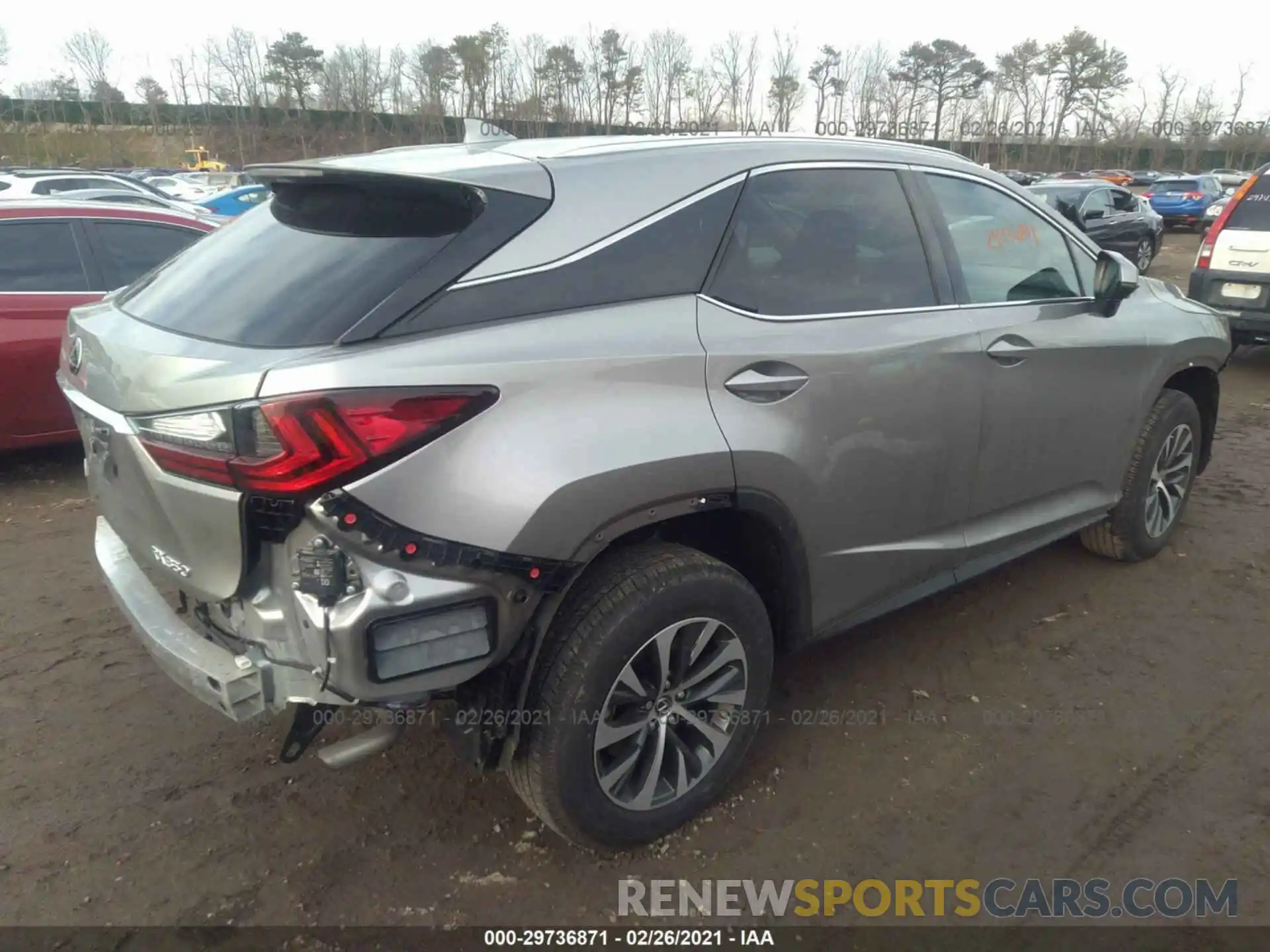 4 Фотография поврежденного автомобиля 2T2HZMDA1MC272972 LEXUS RX 2021