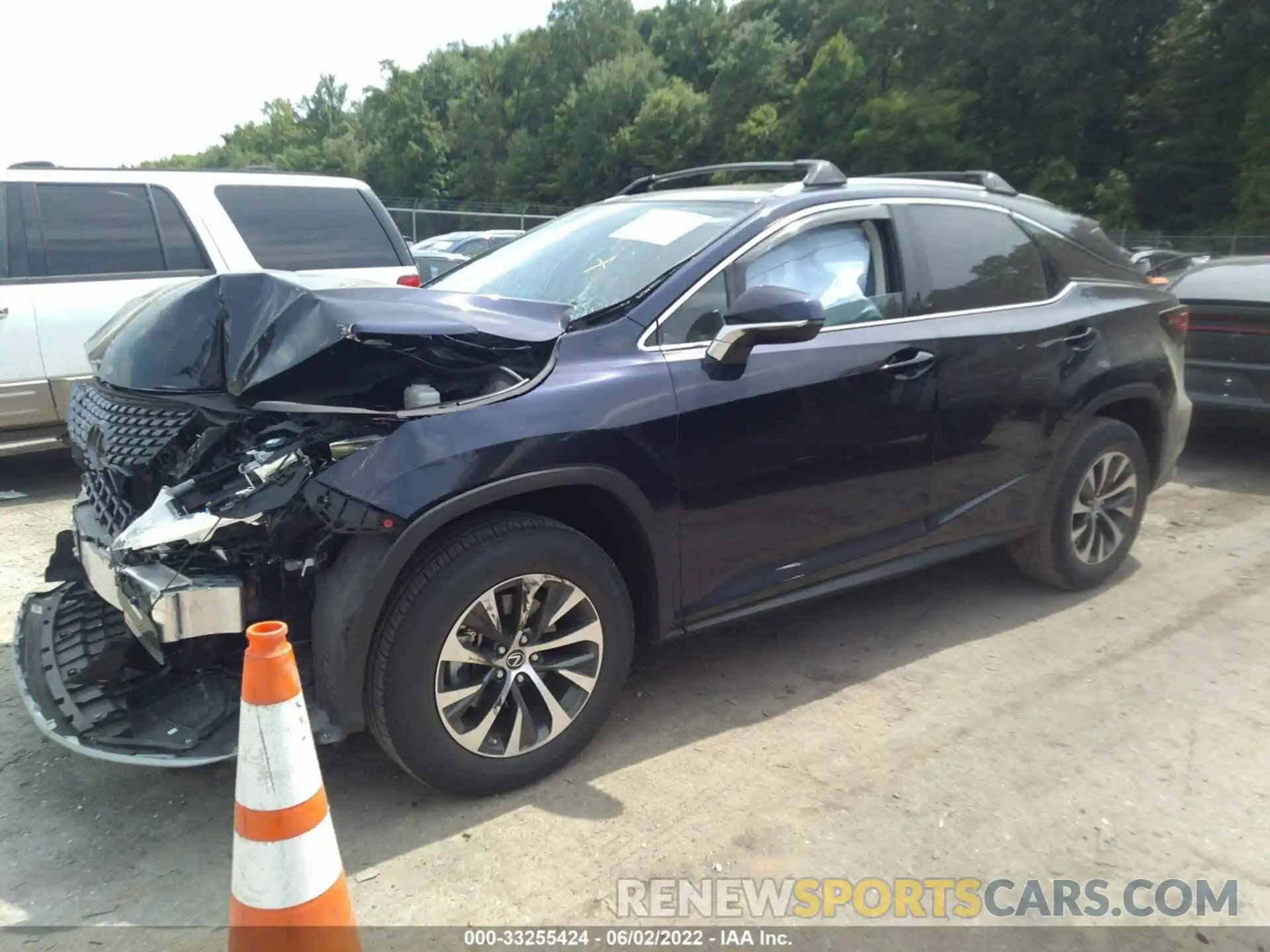 2 Photograph of a damaged car 2T2HZMDA1MC291103 LEXUS RX 2021