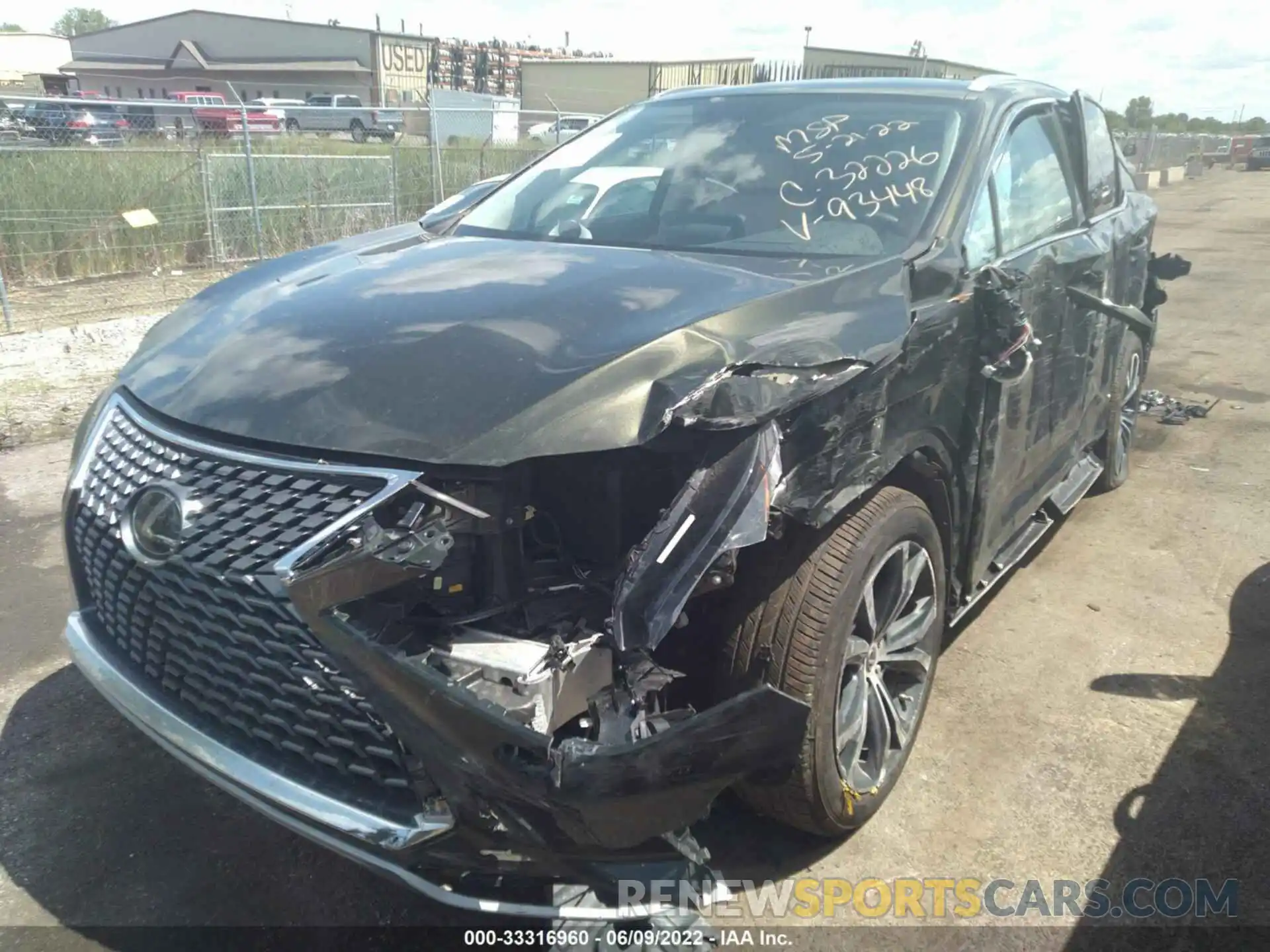 2 Photograph of a damaged car 2T2HZMDA1MC293448 LEXUS RX 2021