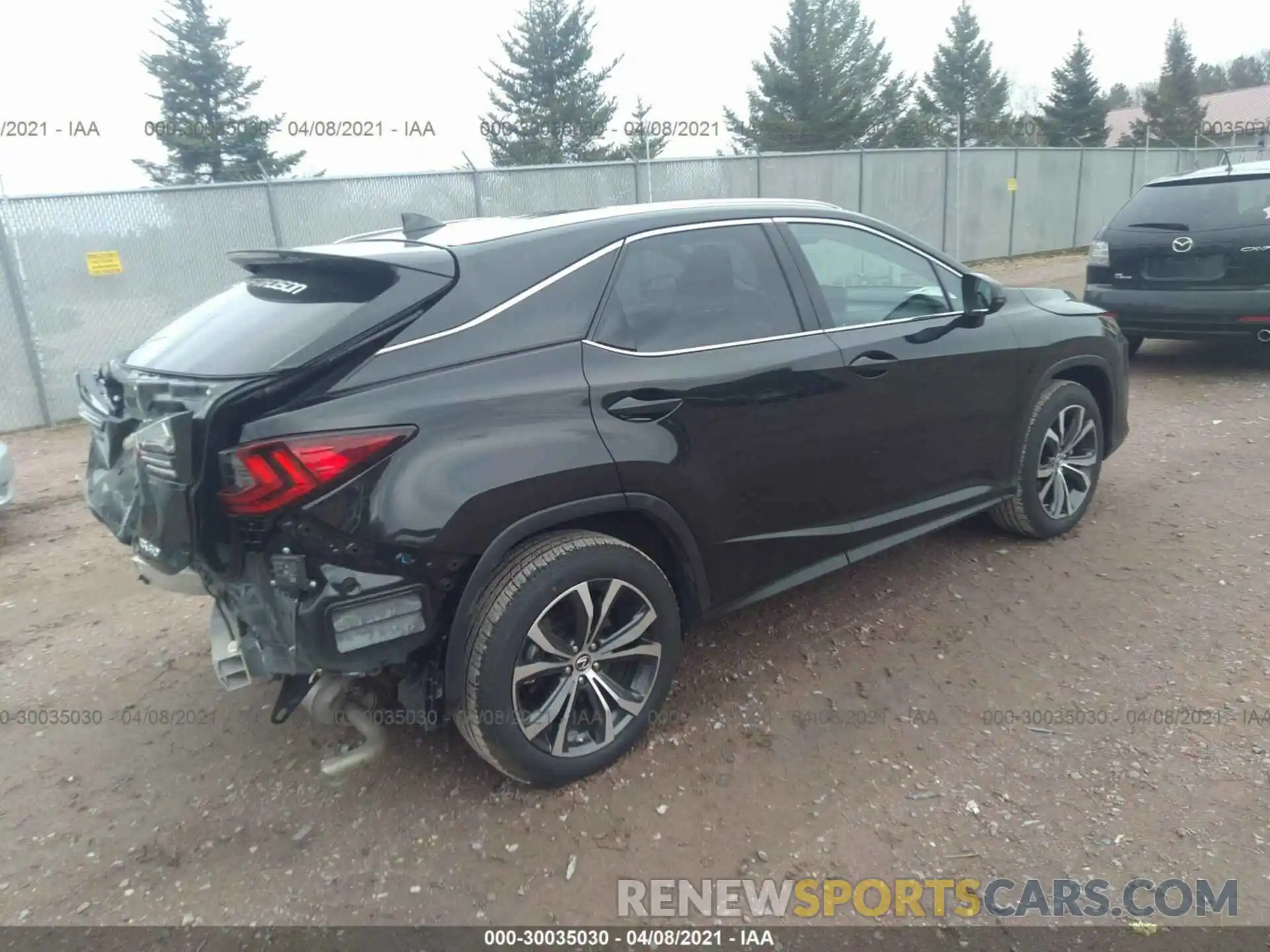 4 Photograph of a damaged car 2T2HZMDA2MC260930 LEXUS RX 2021