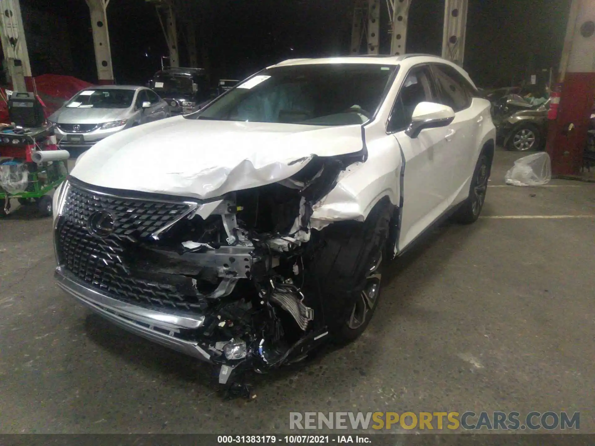 2 Photograph of a damaged car 2T2HZMDA2MC287772 LEXUS RX 2021