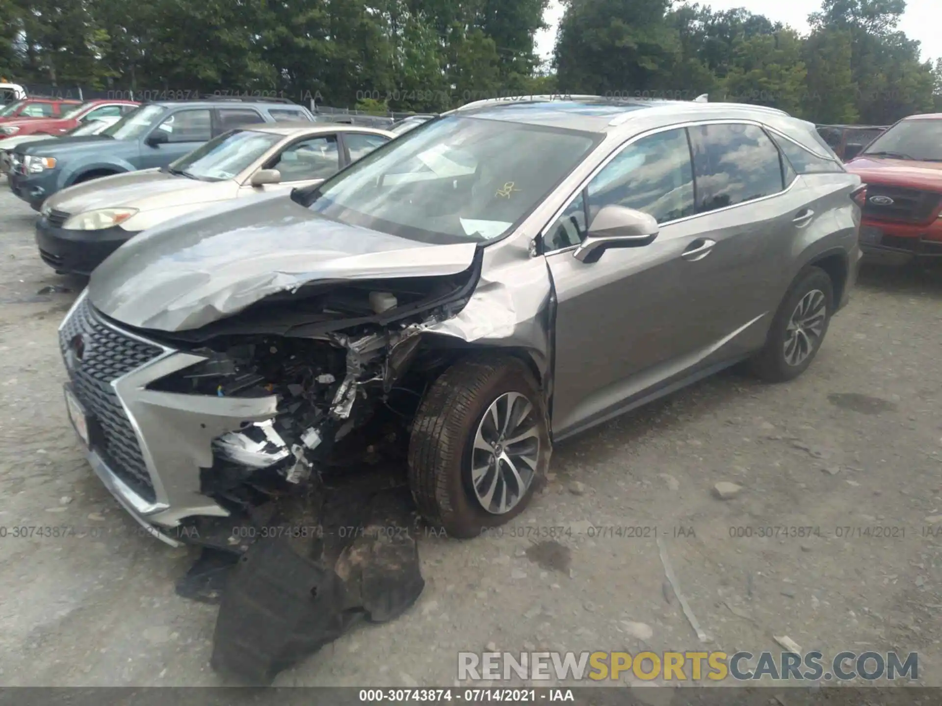 2 Photograph of a damaged car 2T2HZMDA4MC281651 LEXUS RX 2021