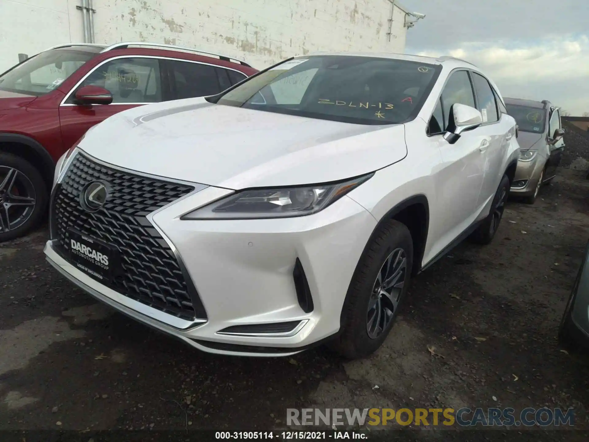 2 Фотография поврежденного автомобиля 2T2HZMDA4MC307391 LEXUS RX 2021