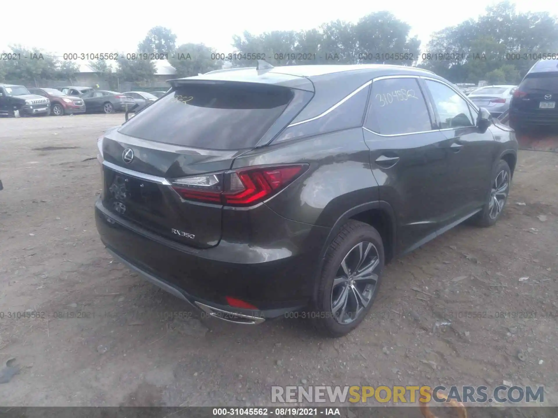 4 Фотография поврежденного автомобиля 2T2HZMDA6MC299455 LEXUS RX 2021