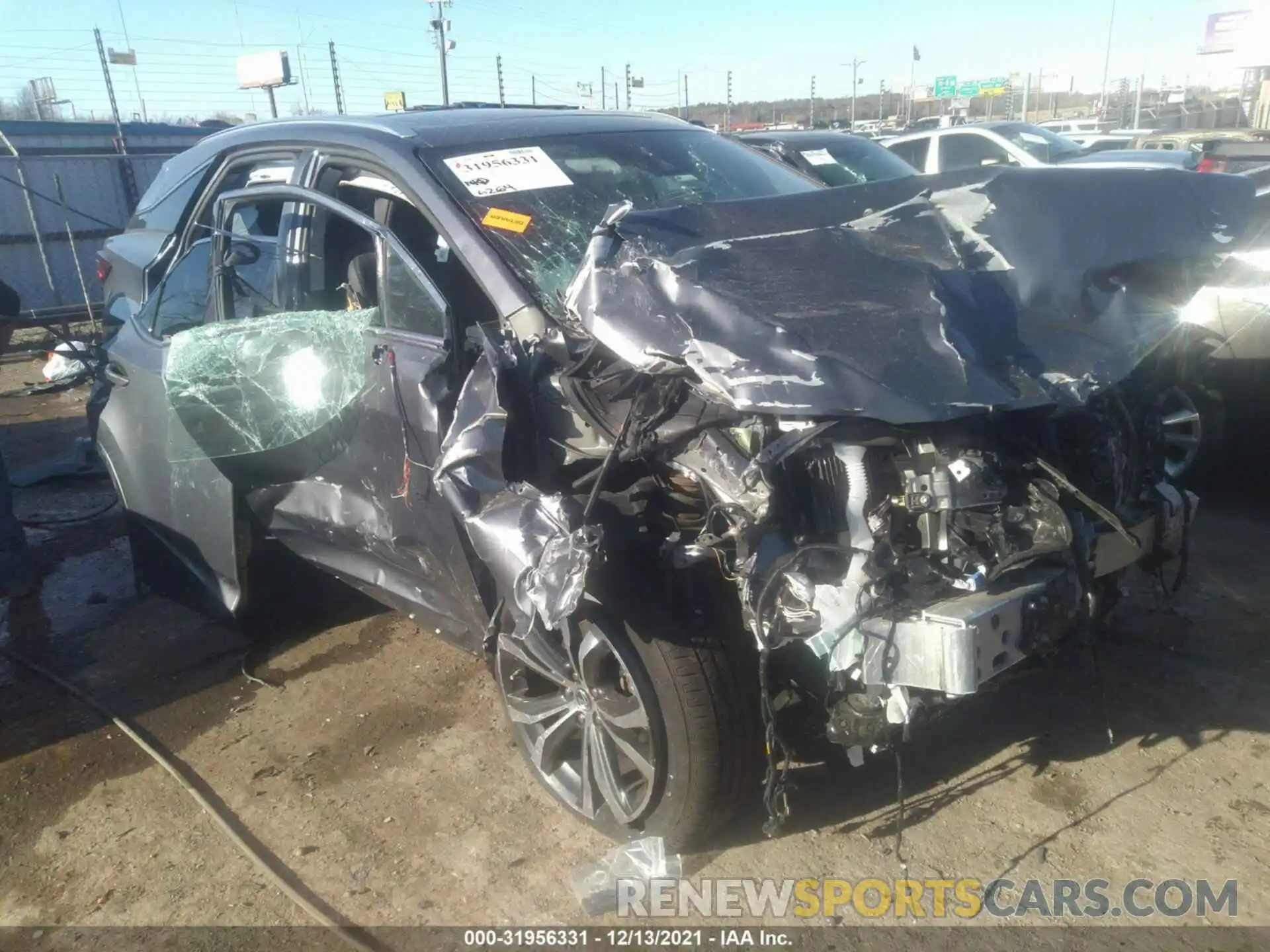 1 Photograph of a damaged car 2T2HZMDA8MC285539 LEXUS RX 2021