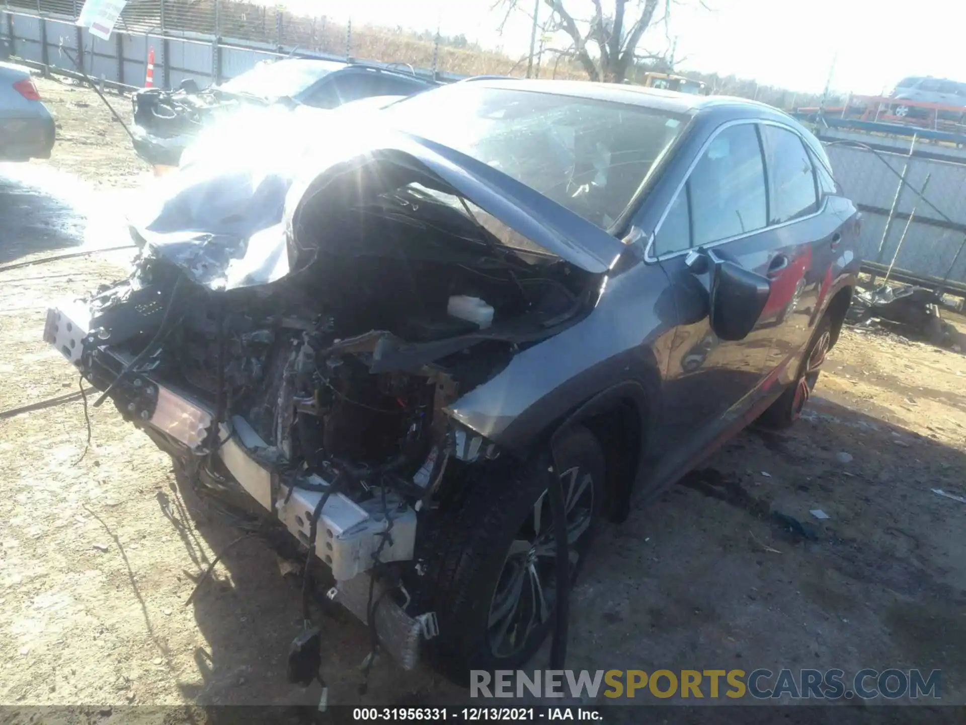 2 Photograph of a damaged car 2T2HZMDA8MC285539 LEXUS RX 2021