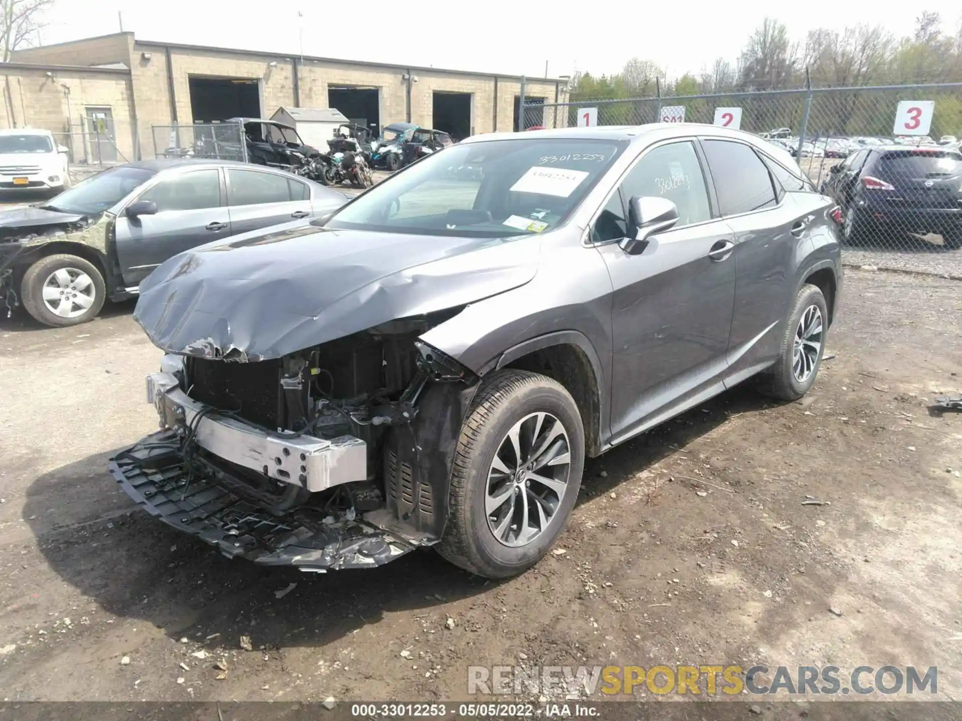 2 Photograph of a damaged car 2T2HZMDA9MC262433 LEXUS RX 2021