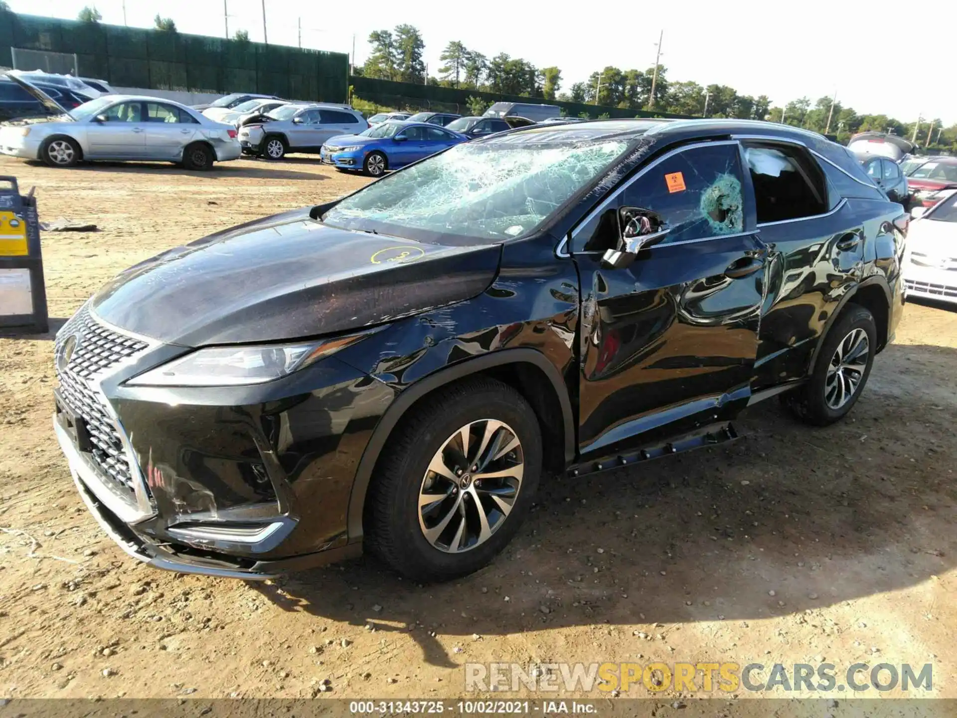 2 Photograph of a damaged car 2T2HZMDA9MC281287 LEXUS RX 2021