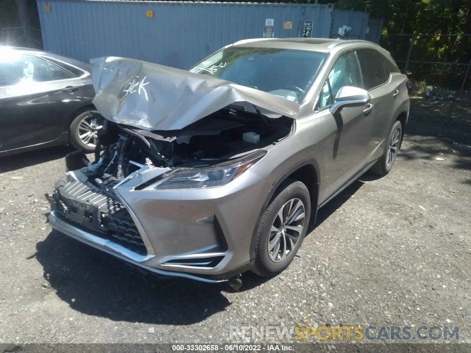 2 Photograph of a damaged car 2T2HZMDAXMC263171 LEXUS RX 2021