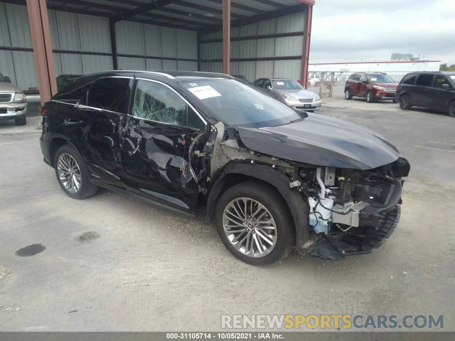 1 Photograph of a damaged car 2T2JGMDA6MC058597 LEXUS RX 2021