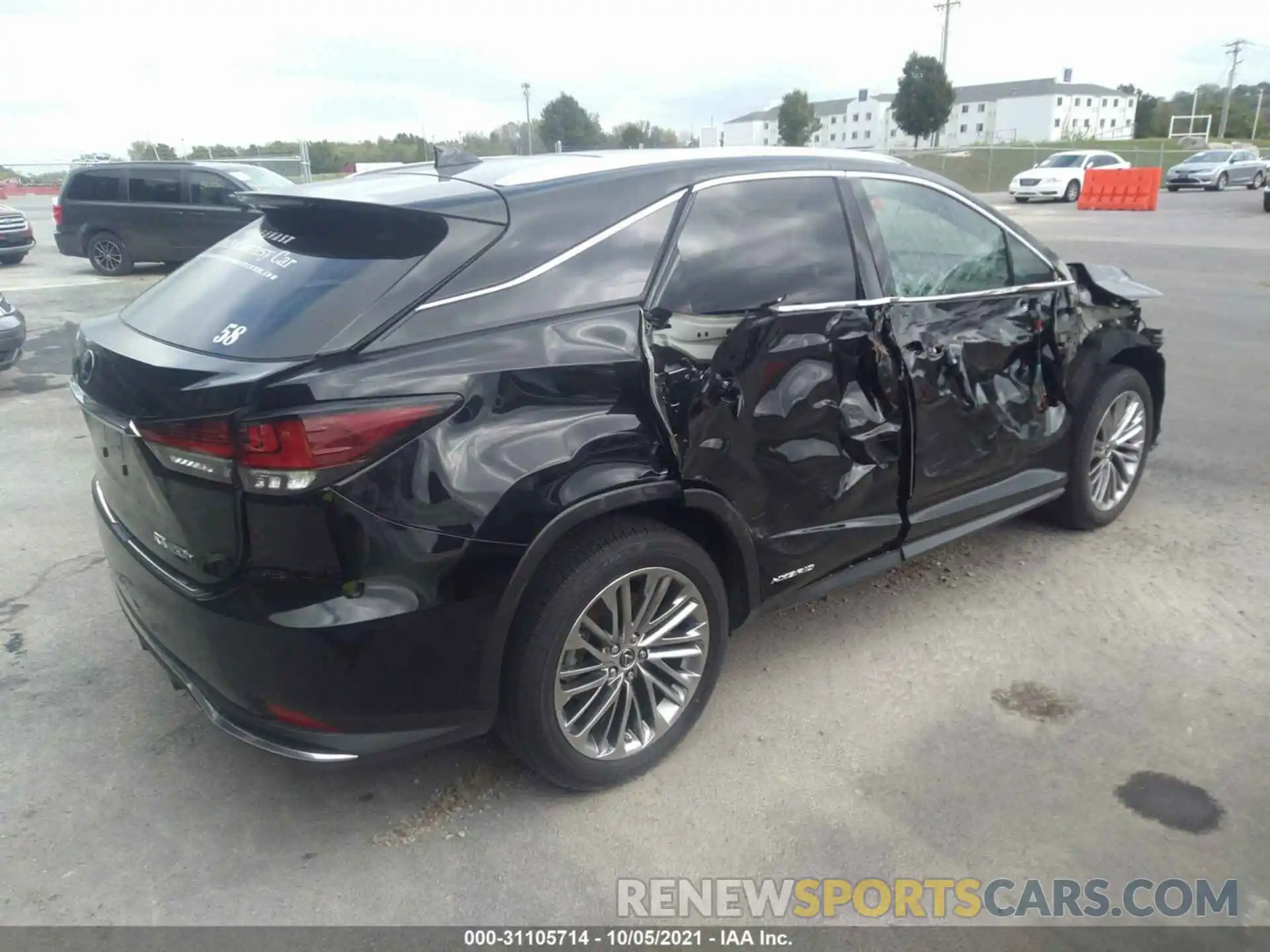 4 Photograph of a damaged car 2T2JGMDA6MC058597 LEXUS RX 2021