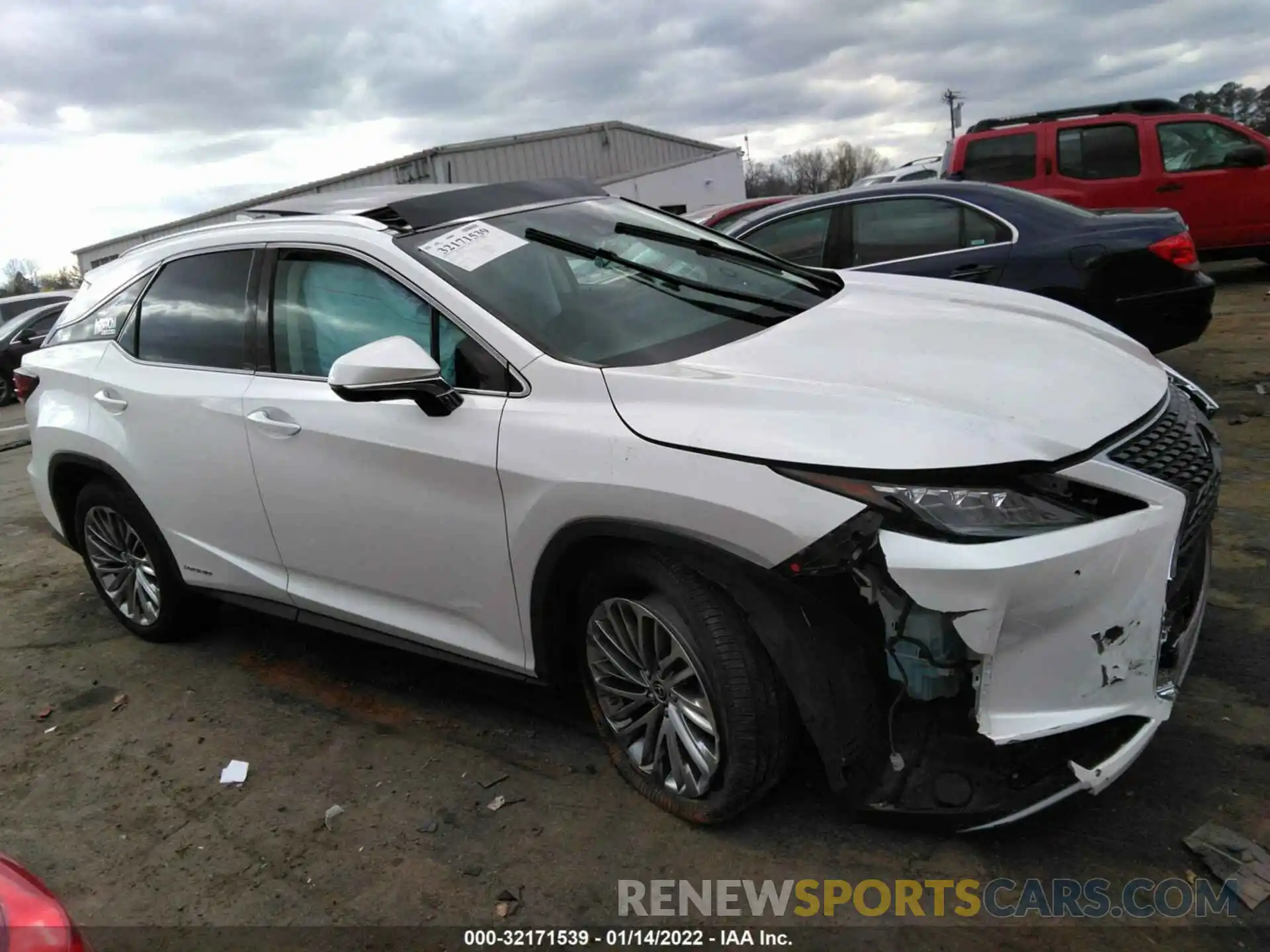 1 Photograph of a damaged car 2T2JGMDA7MC060990 LEXUS RX 2021