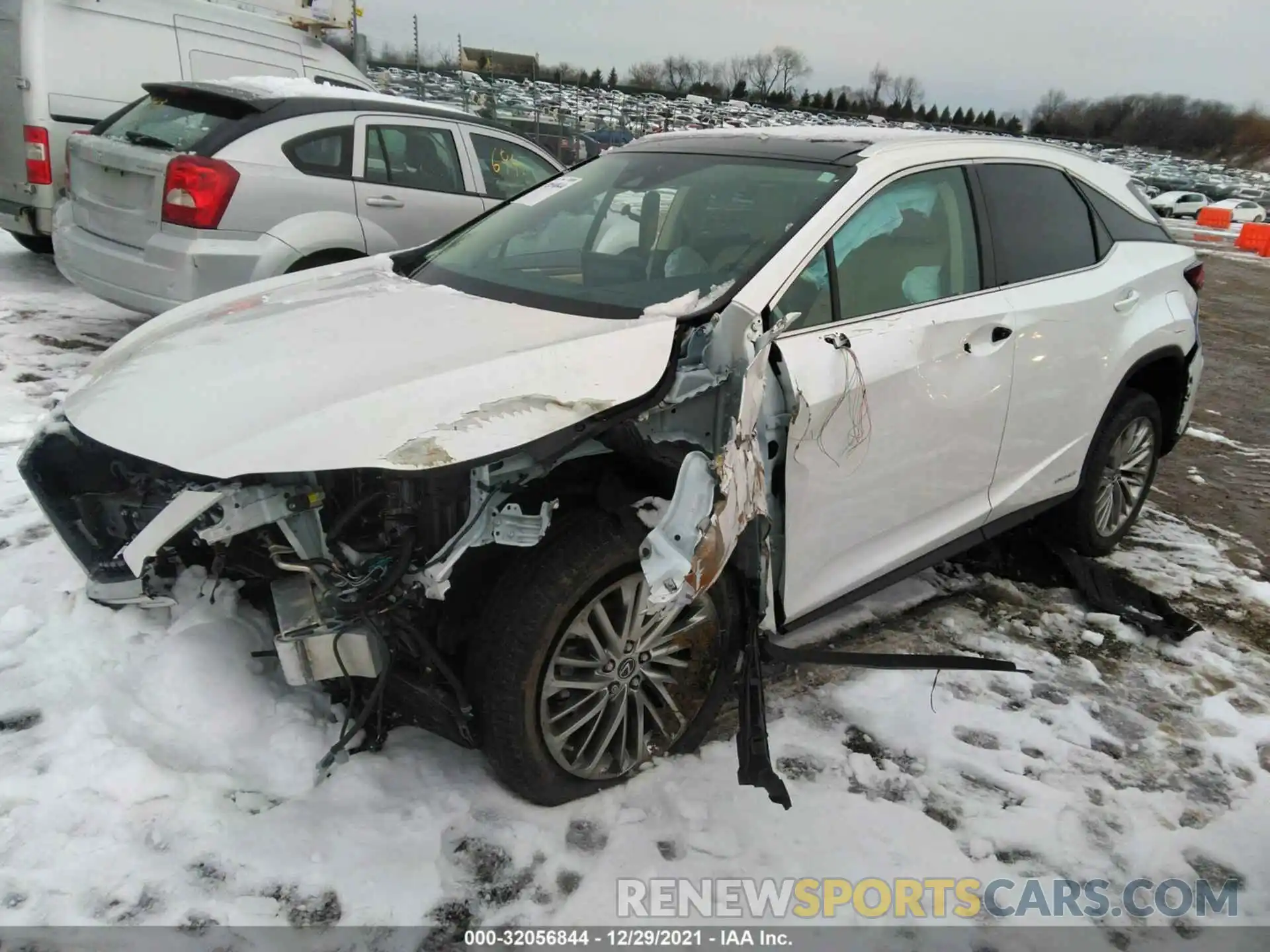 2 Photograph of a damaged car 2T2JGMDA7MC064764 LEXUS RX 2021