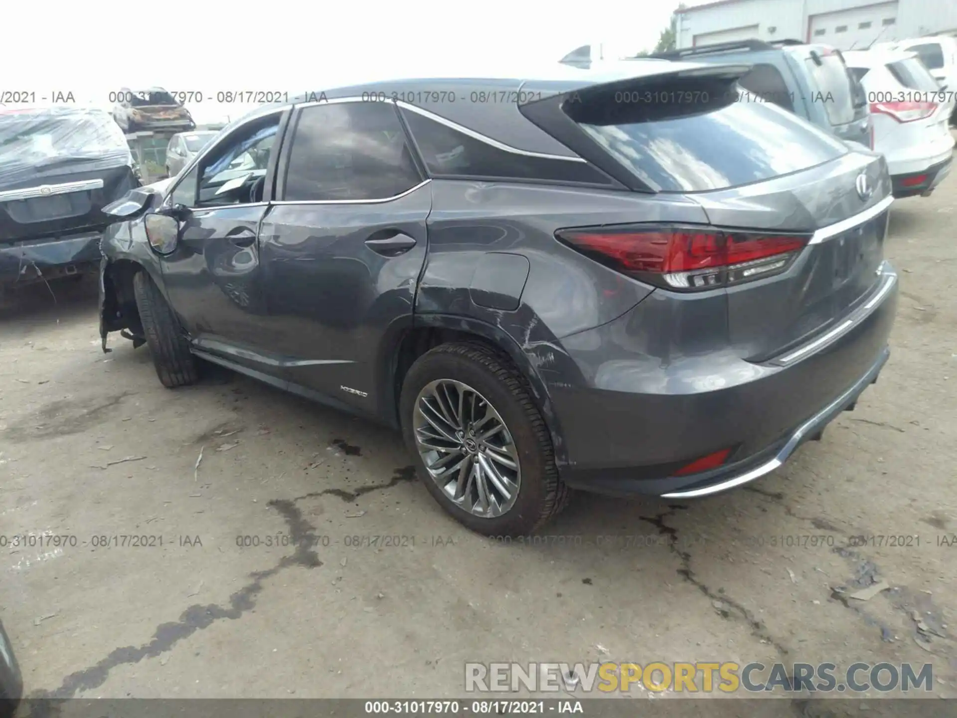 3 Фотография поврежденного автомобиля 2T2JGMDA9MC058707 LEXUS RX 2021