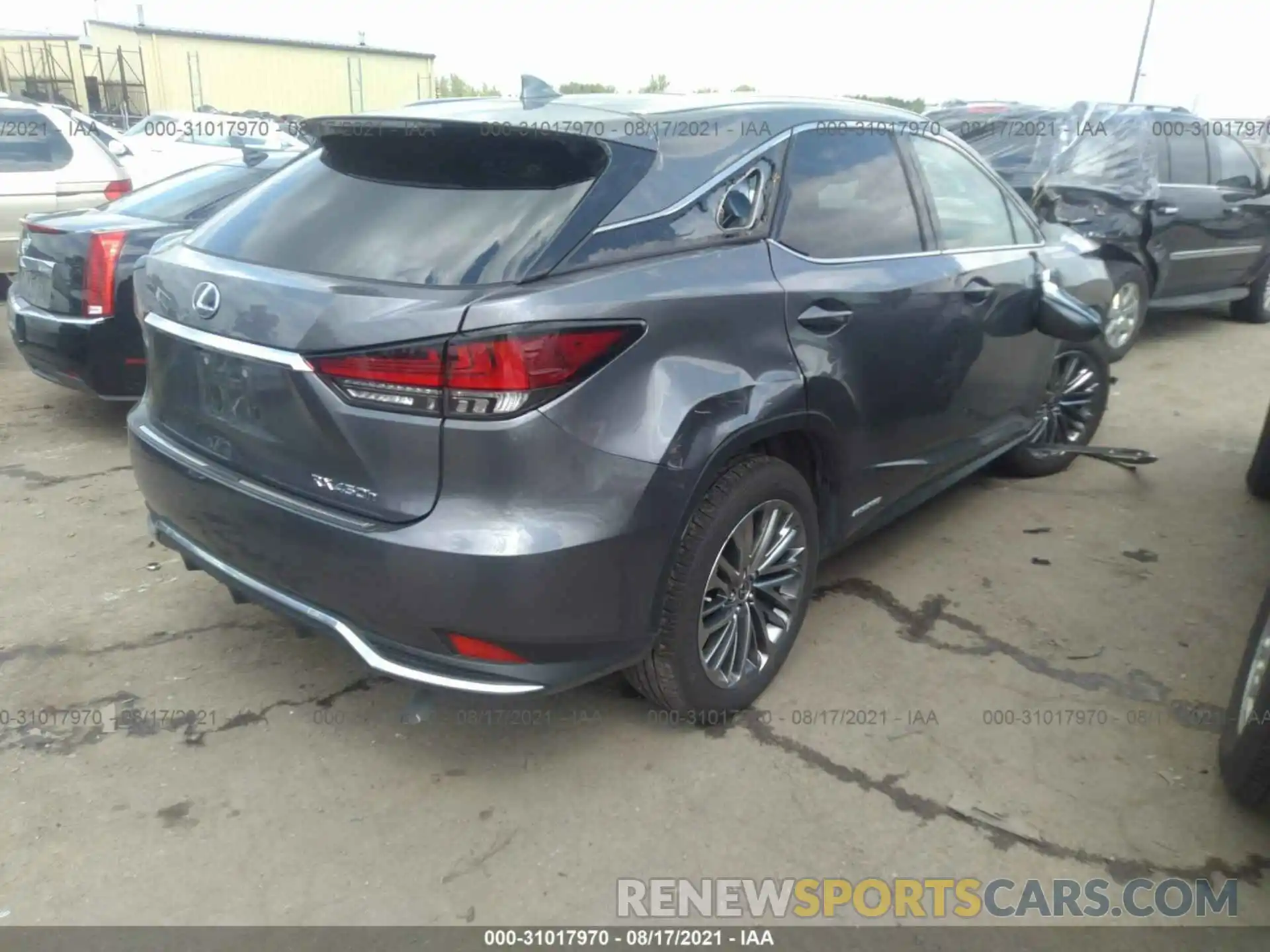 4 Фотография поврежденного автомобиля 2T2JGMDA9MC058707 LEXUS RX 2021