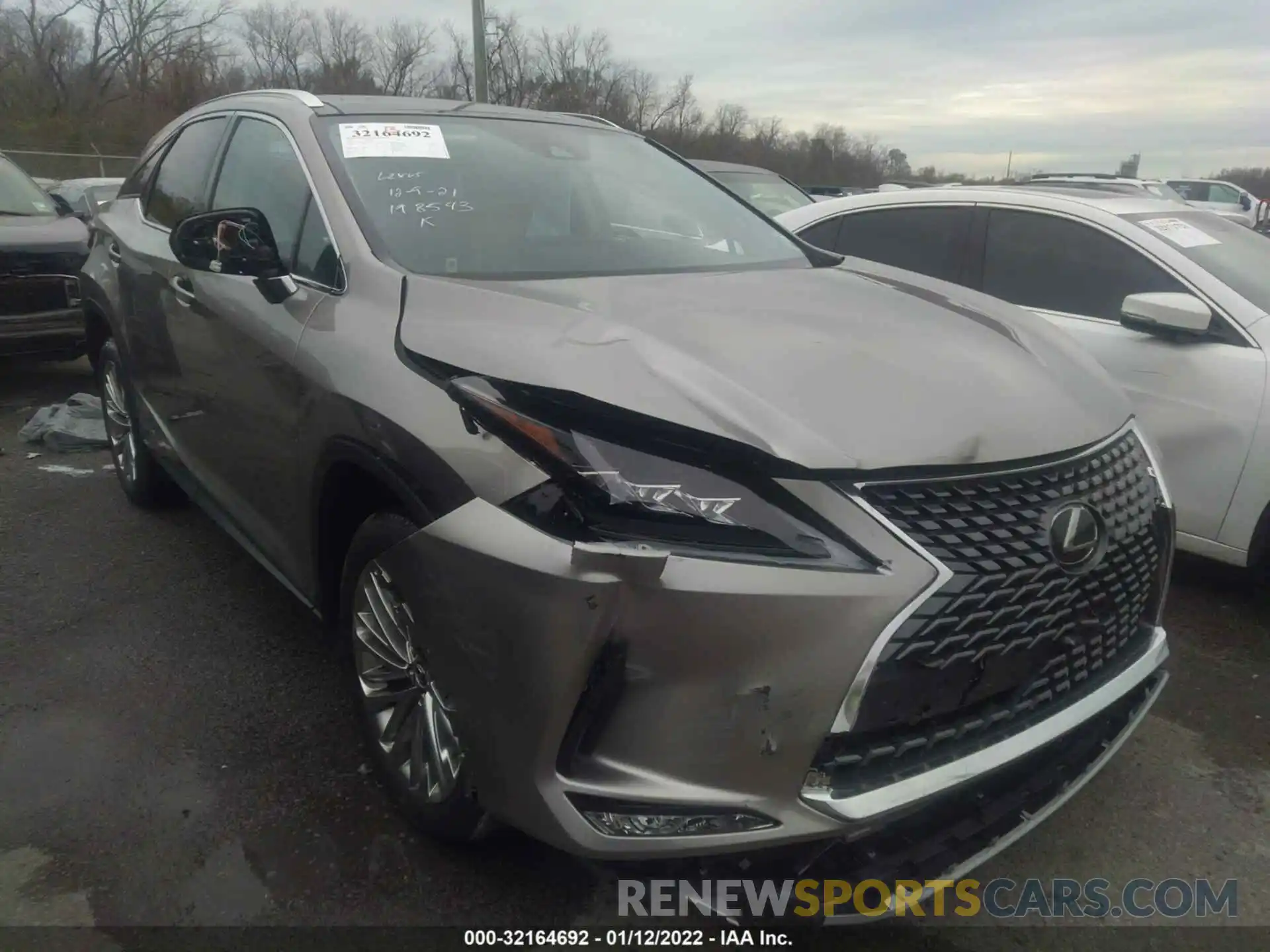 1 Photograph of a damaged car 2T2JZMAA5MC198543 LEXUS RX 2021