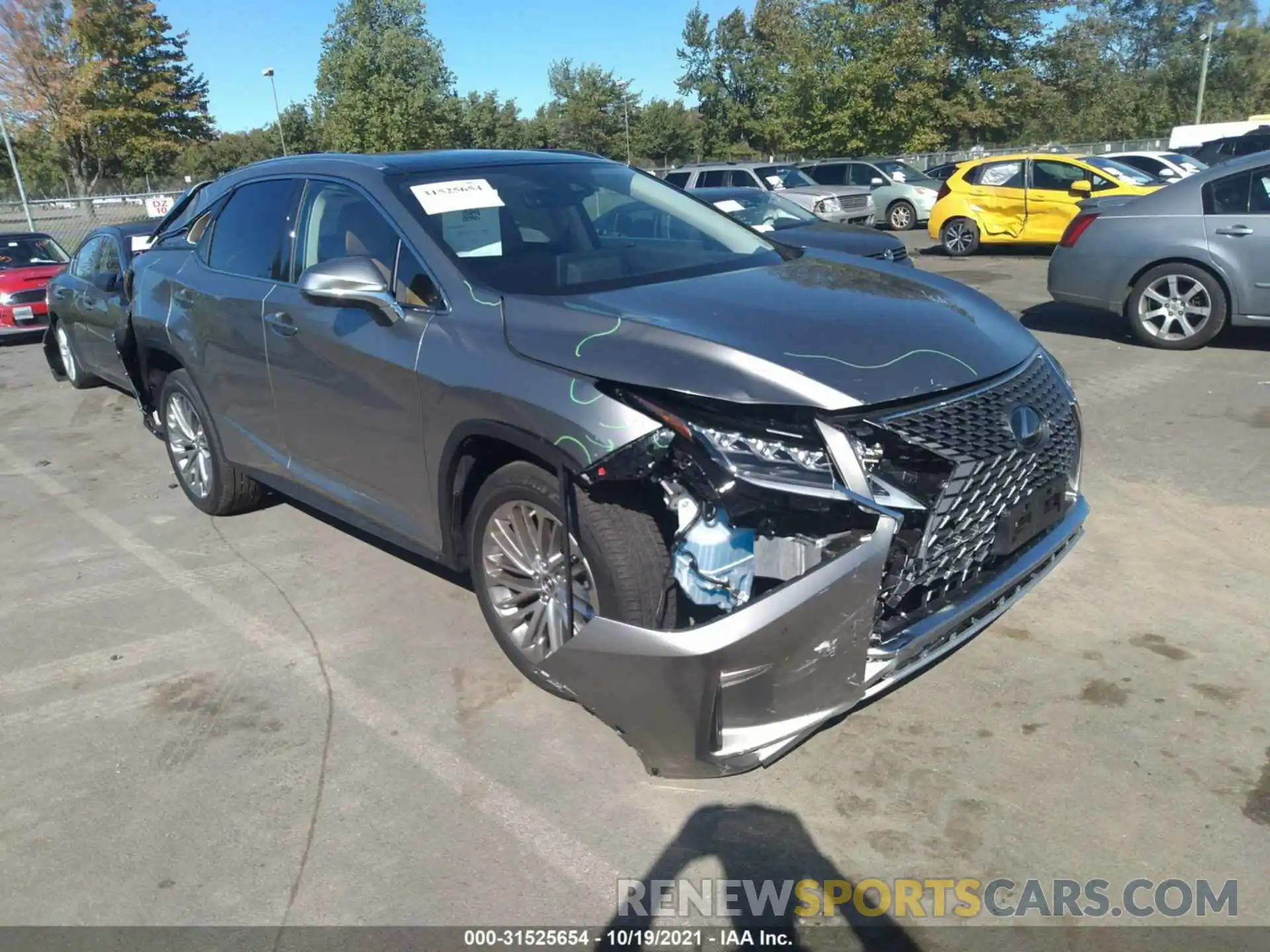 1 Photograph of a damaged car 2T2JZMDA9MC306898 LEXUS RX 2021