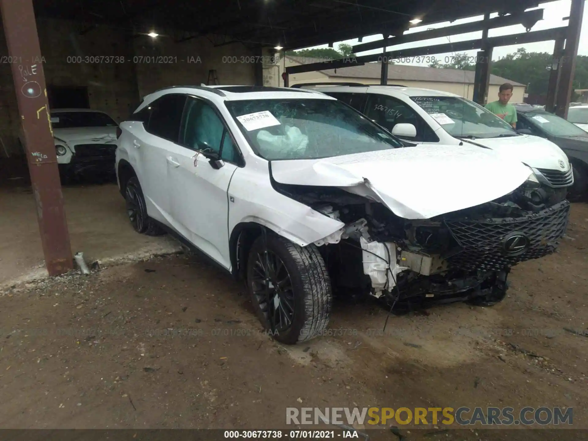 1 Photograph of a damaged car 2T2SZMDA2MC261985 LEXUS RX 2021