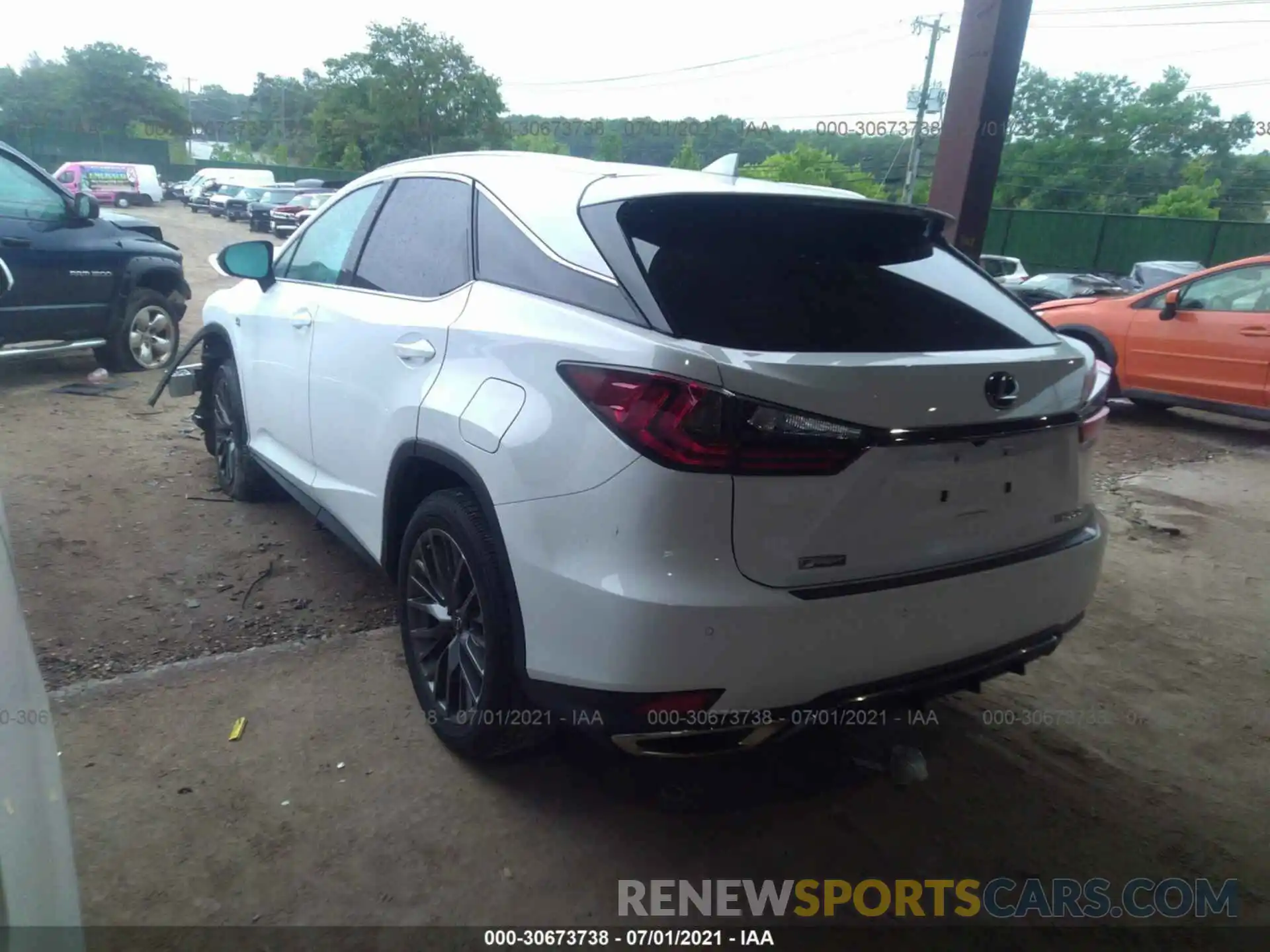 3 Photograph of a damaged car 2T2SZMDA2MC261985 LEXUS RX 2021