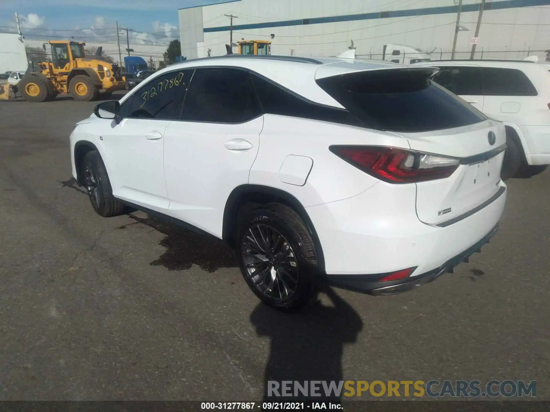 3 Photograph of a damaged car 2T2SZMDA7MC290270 LEXUS RX 2021