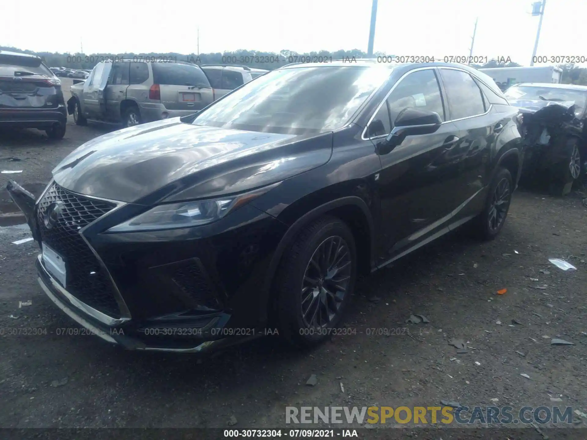 2 Фотография поврежденного автомобиля 2T2SZMDAXMC281594 LEXUS RX 2021