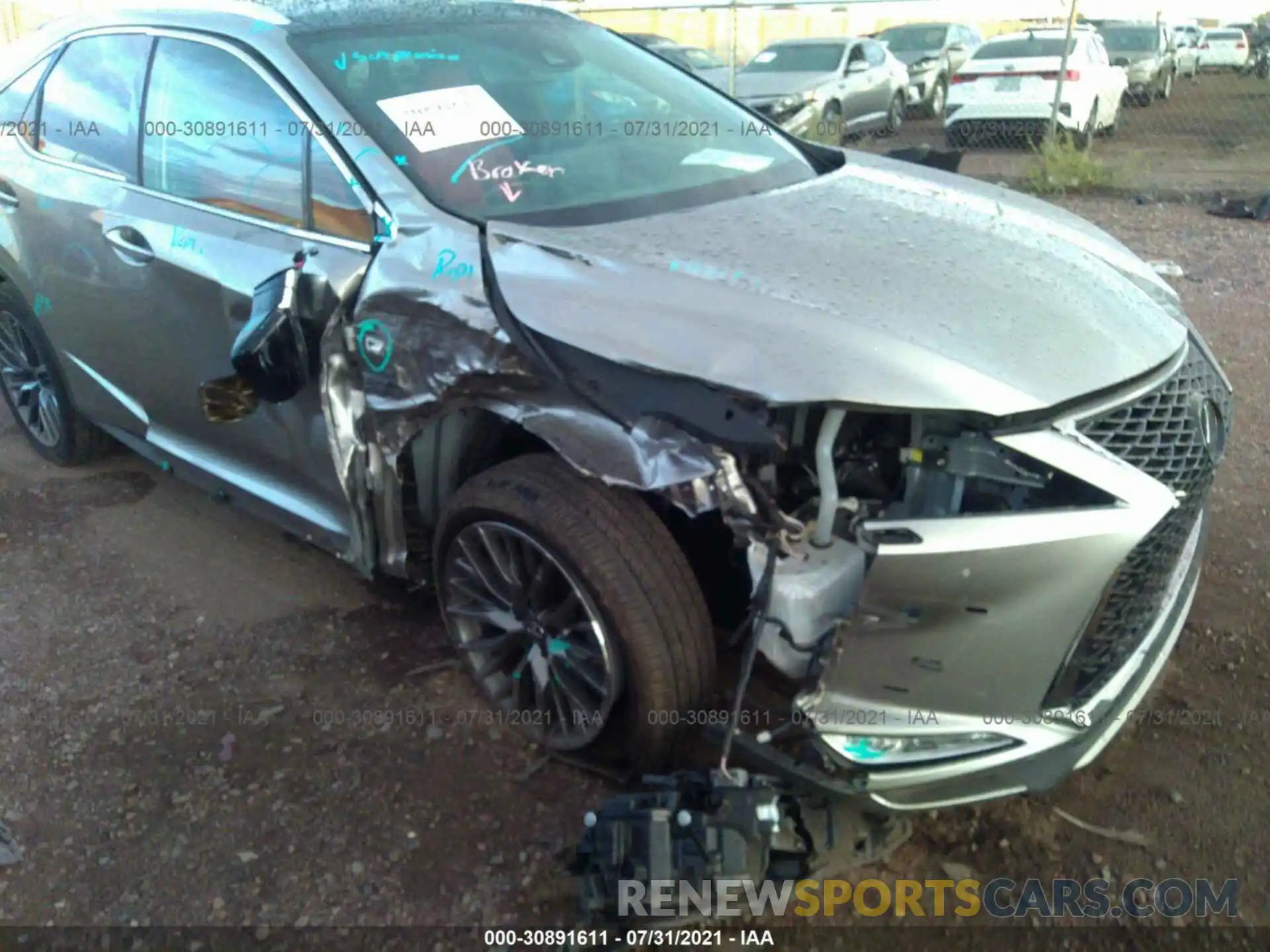 6 Photograph of a damaged car 2T2YZMDA1MC262748 LEXUS RX 2021