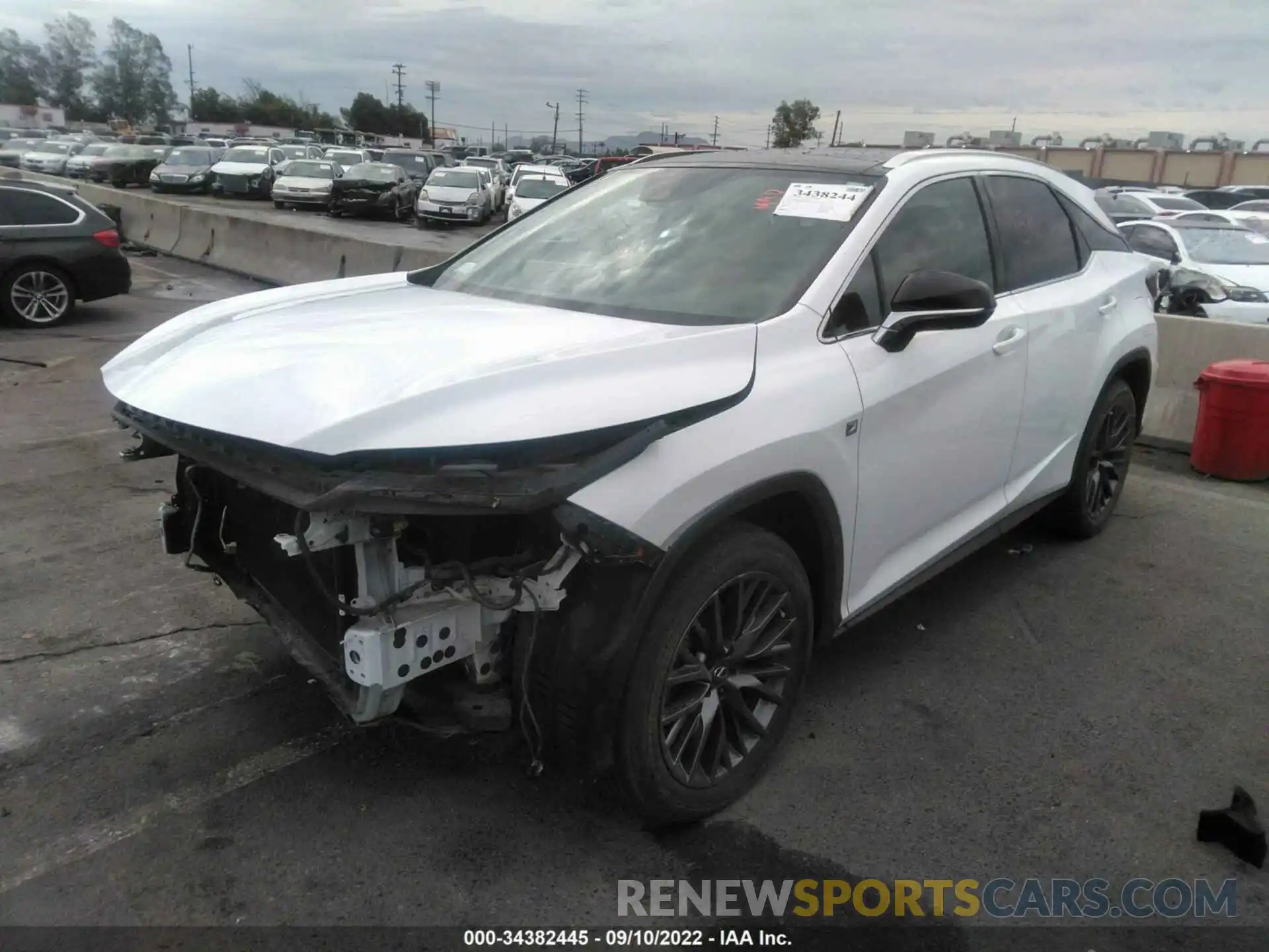 2 Photograph of a damaged car 2T2YZMDA1MC265309 LEXUS RX 2021