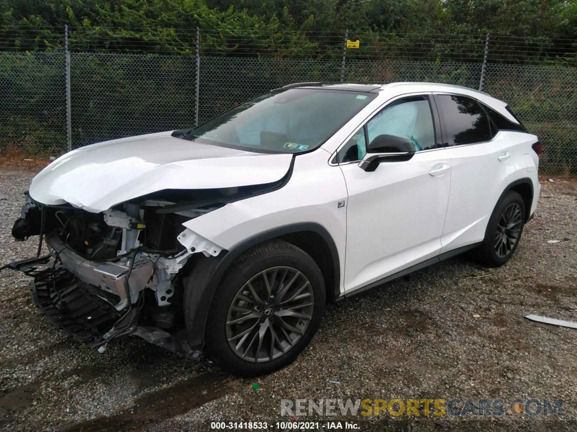 2 Photograph of a damaged car 2T2YZMDA3MC286288 LEXUS RX 2021