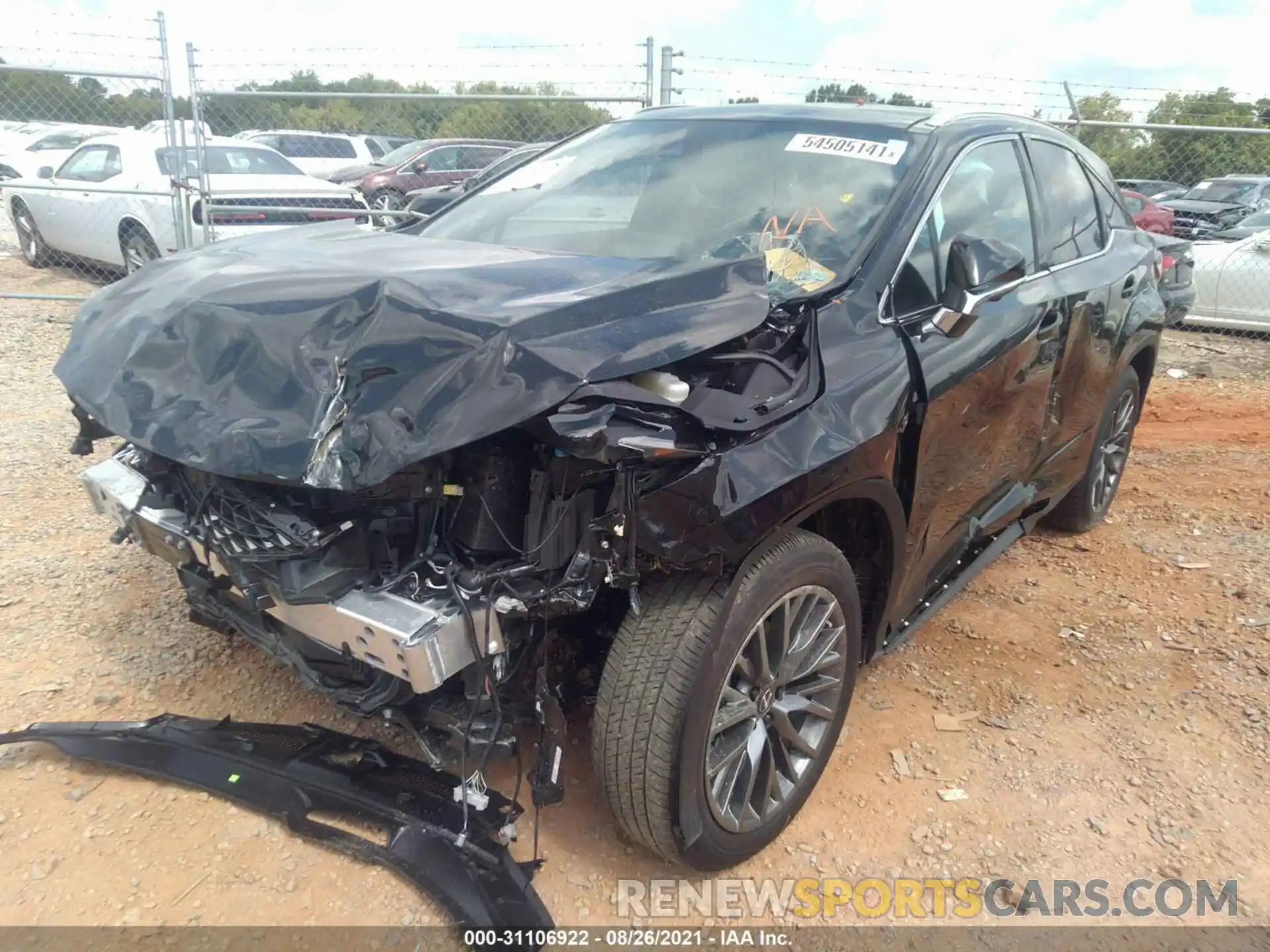 2 Photograph of a damaged car 2T2YZMDA3MC295461 LEXUS RX 2021