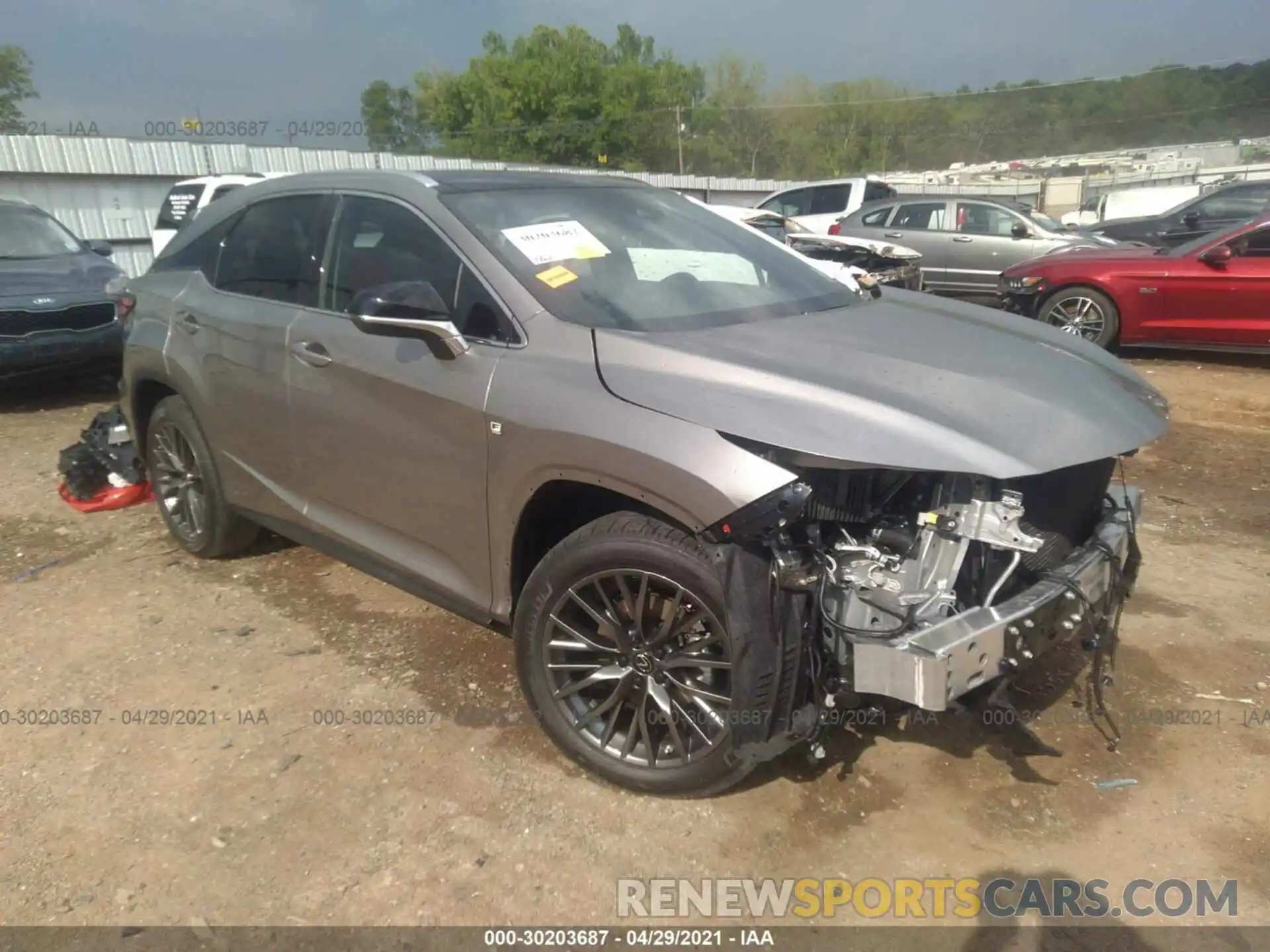 1 Photograph of a damaged car 2T2YZMDA5MC287801 LEXUS RX 2021