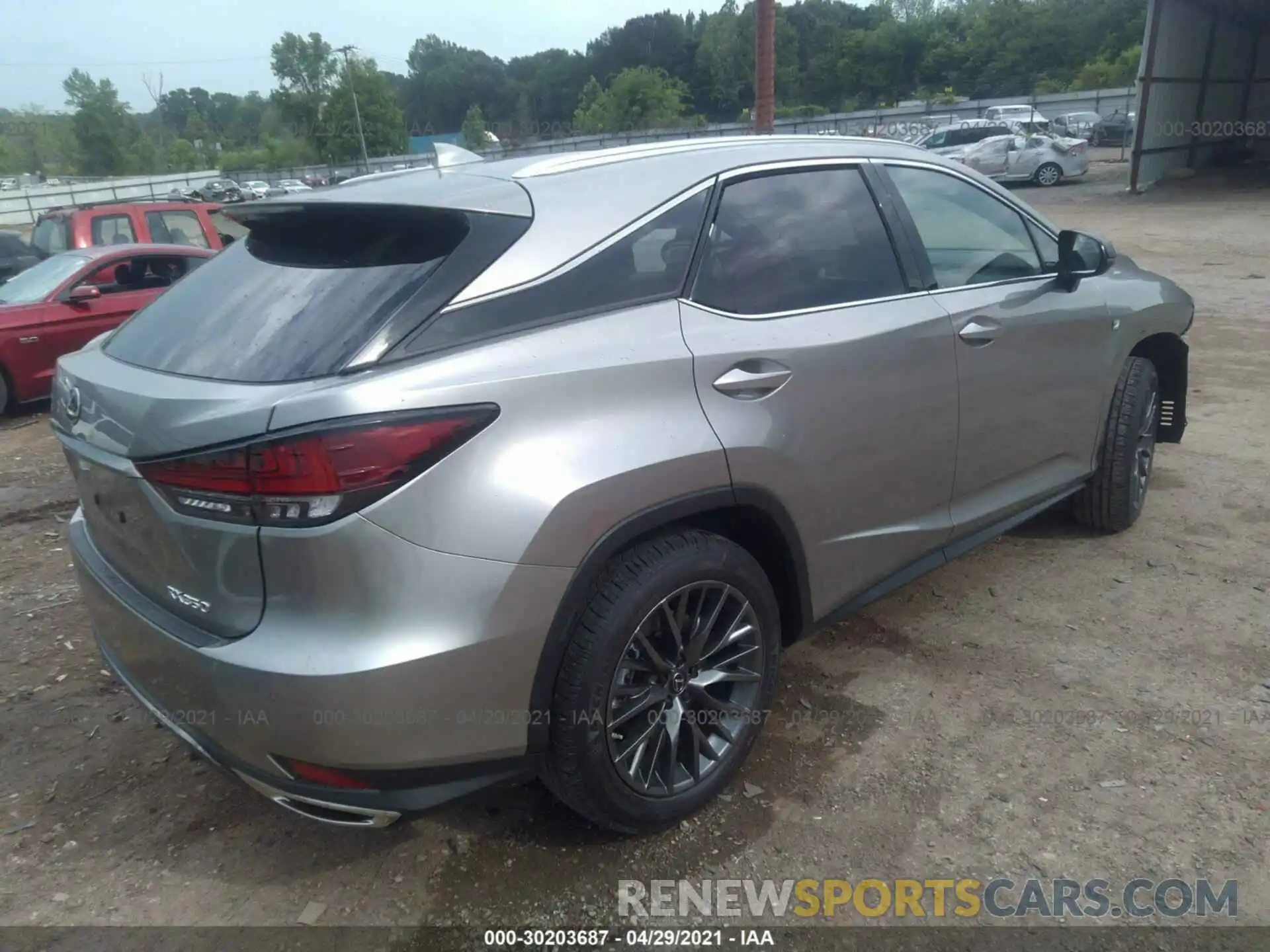 4 Photograph of a damaged car 2T2YZMDA5MC287801 LEXUS RX 2021