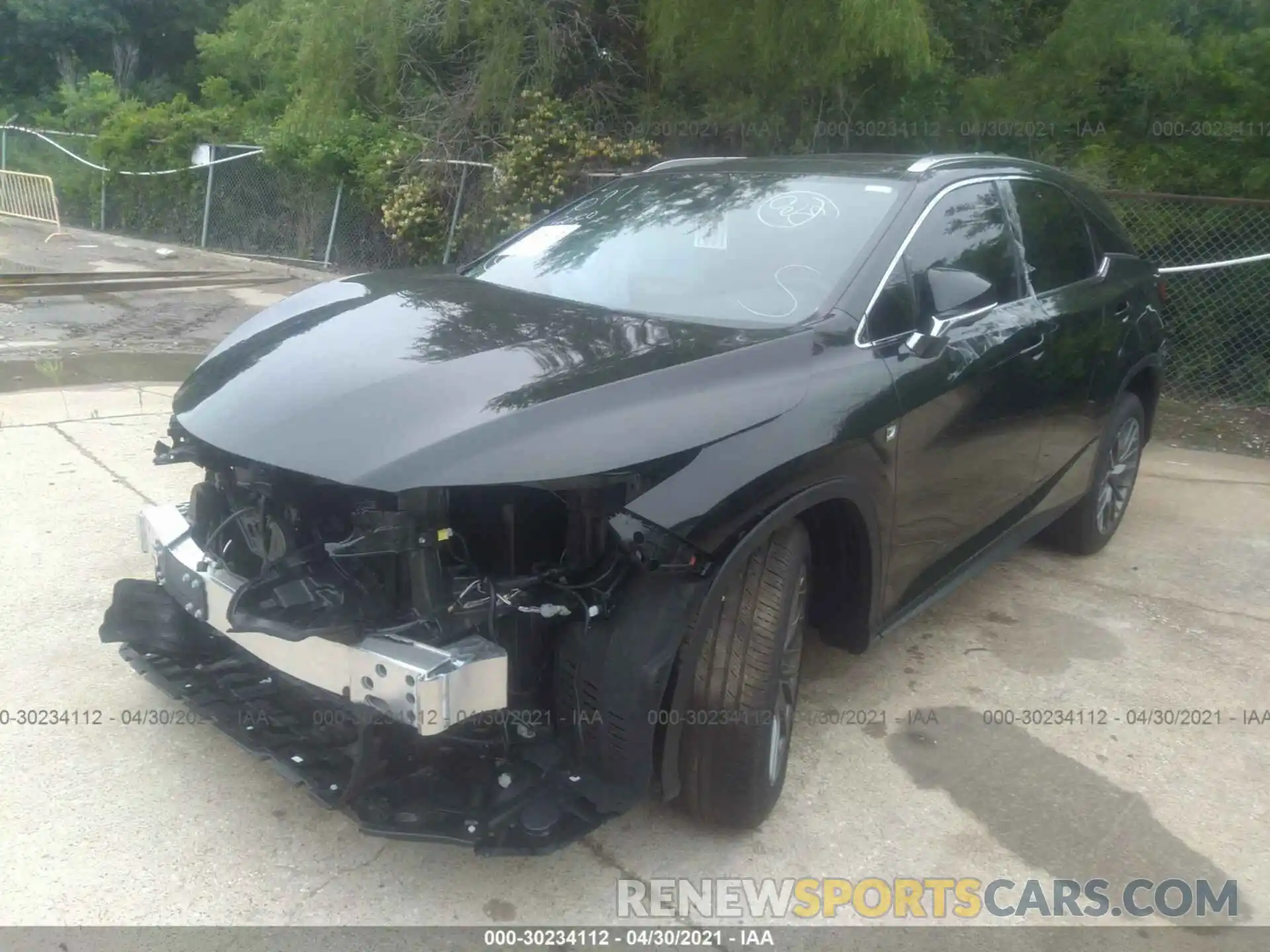 2 Photograph of a damaged car 2T2YZMDA9MC273383 LEXUS RX 2021