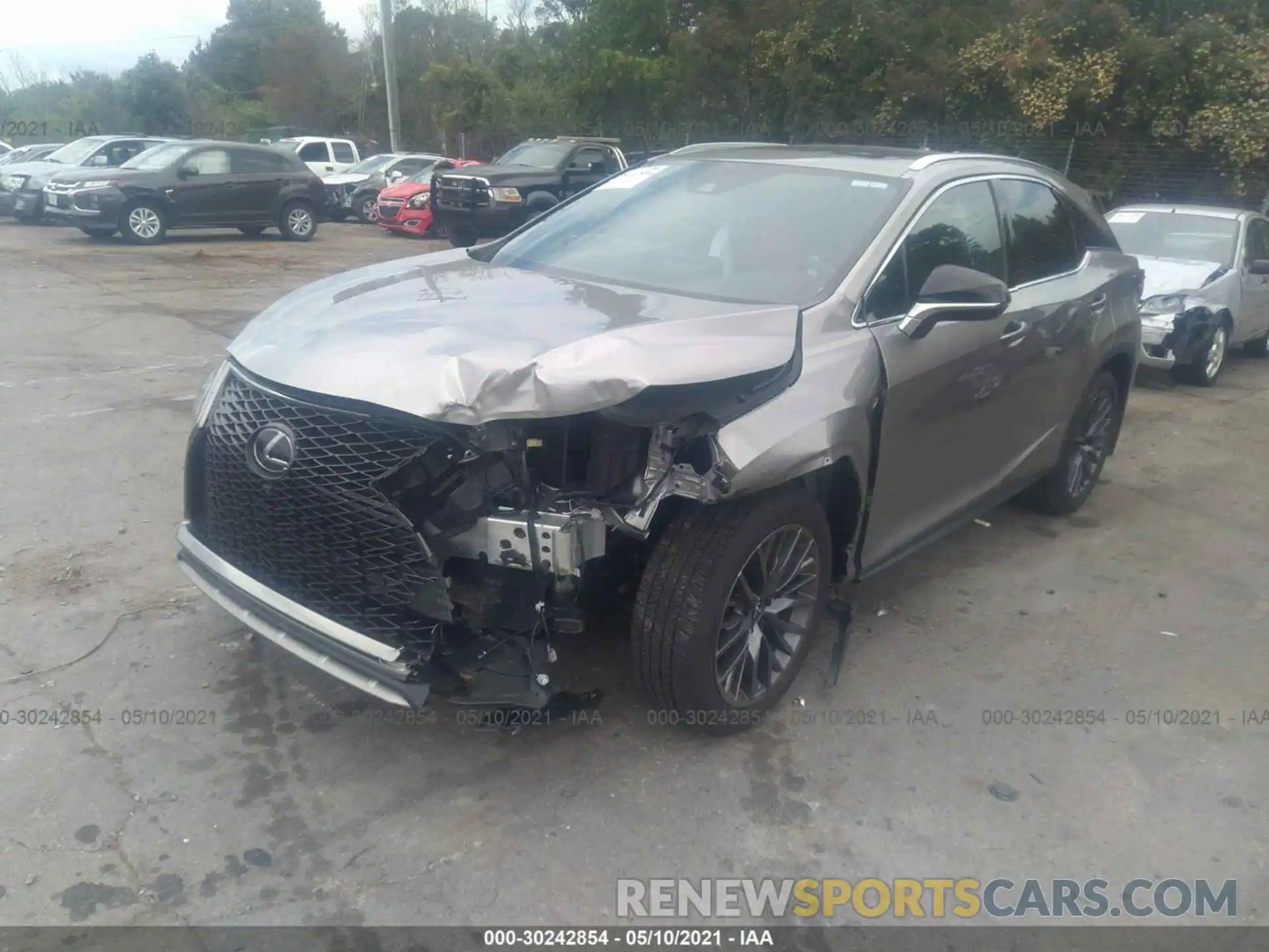 2 Photograph of a damaged car 2T2YZMDAXMC271240 LEXUS RX 2021