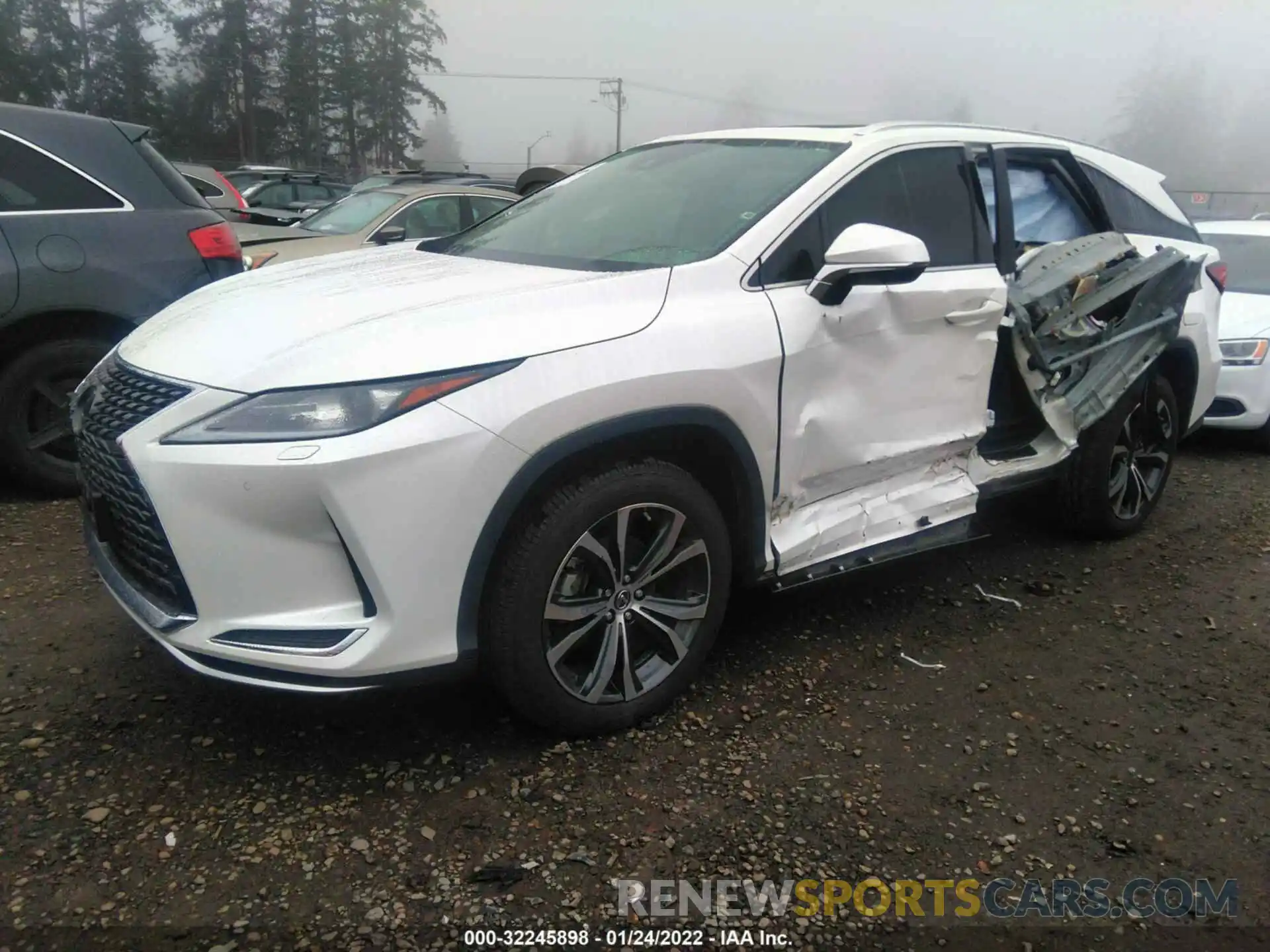 2 Фотография поврежденного автомобиля JTJHGKFA2M2020476 LEXUS RX 2021