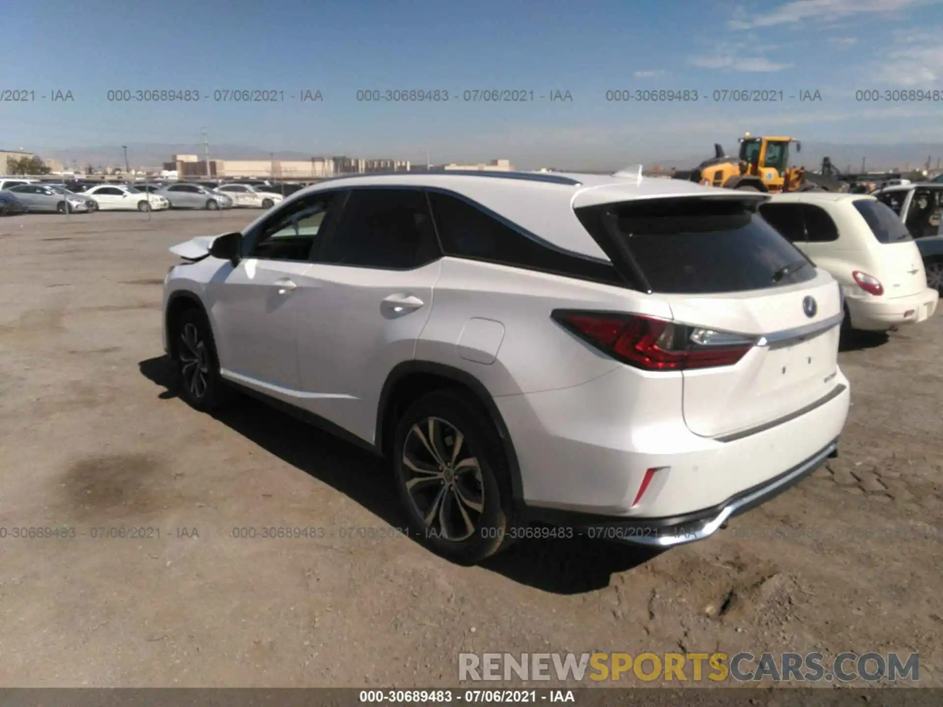 3 Фотография поврежденного автомобиля JTJHZKEA0M2019273 LEXUS RX 2021