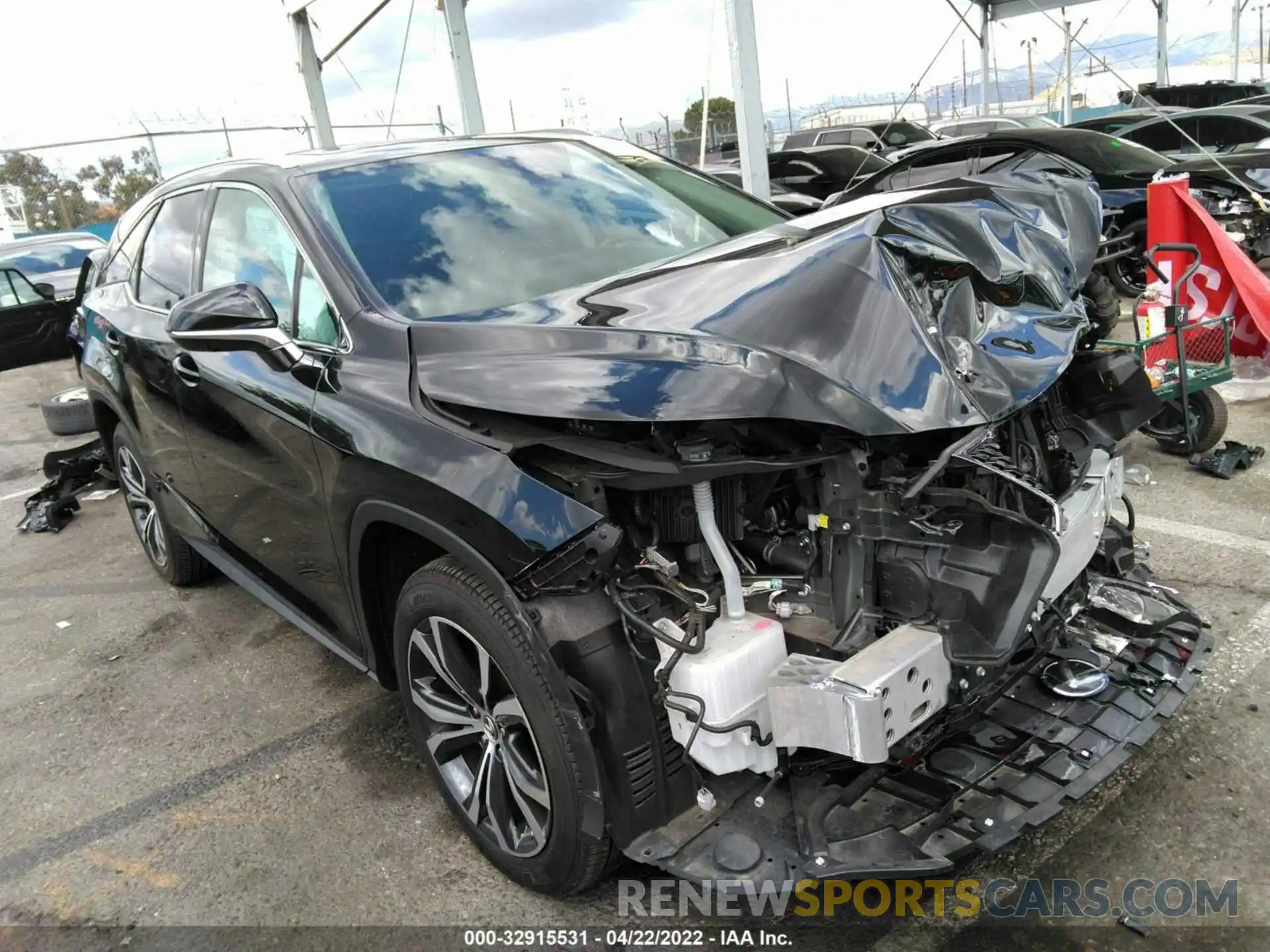 1 Photograph of a damaged car JTJHZKFAXM2032580 LEXUS RX 2021