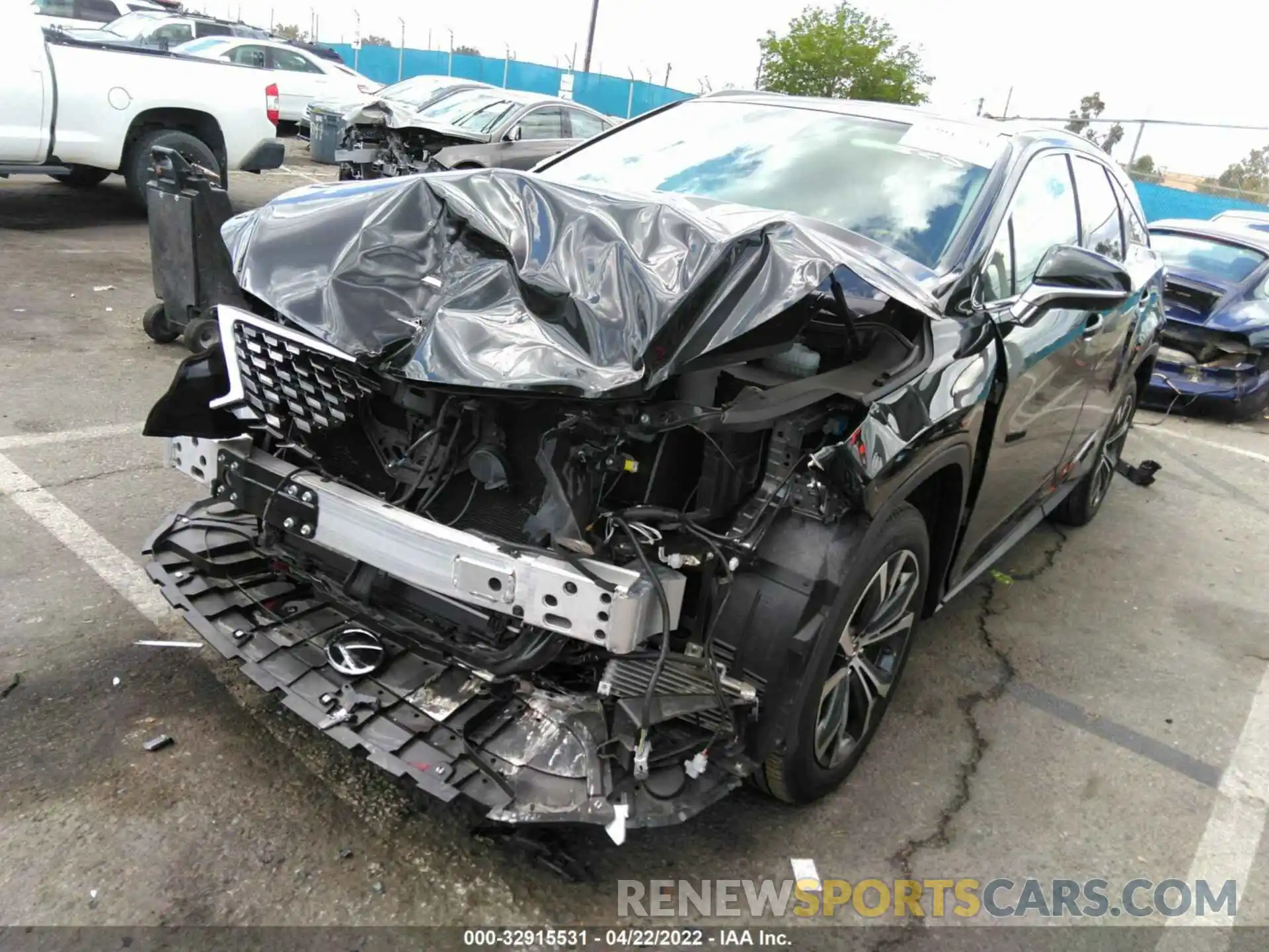 2 Photograph of a damaged car JTJHZKFAXM2032580 LEXUS RX 2021