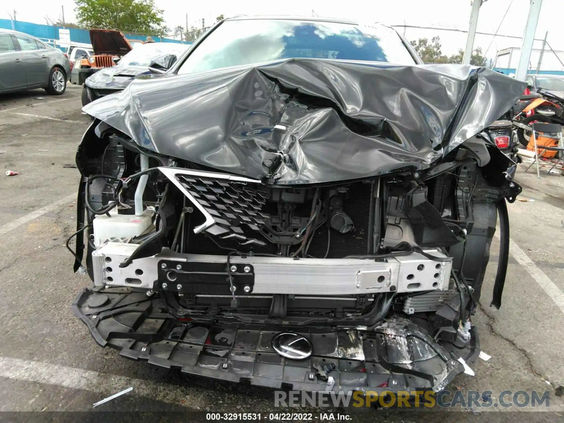 6 Фотография поврежденного автомобиля JTJHZKFAXM2032580 LEXUS RX 2021