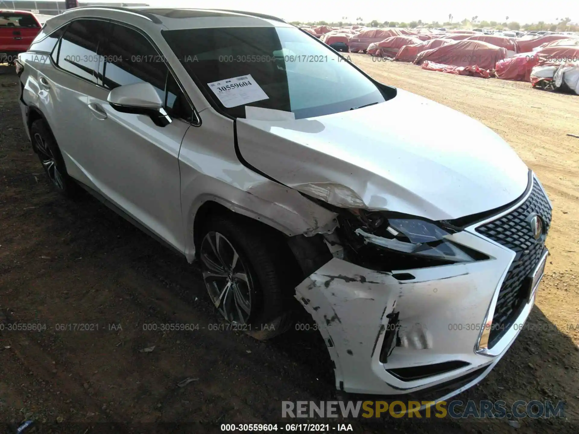 1 Photograph of a damaged car JTJHZMDA6M2051321 LEXUS RX 2021