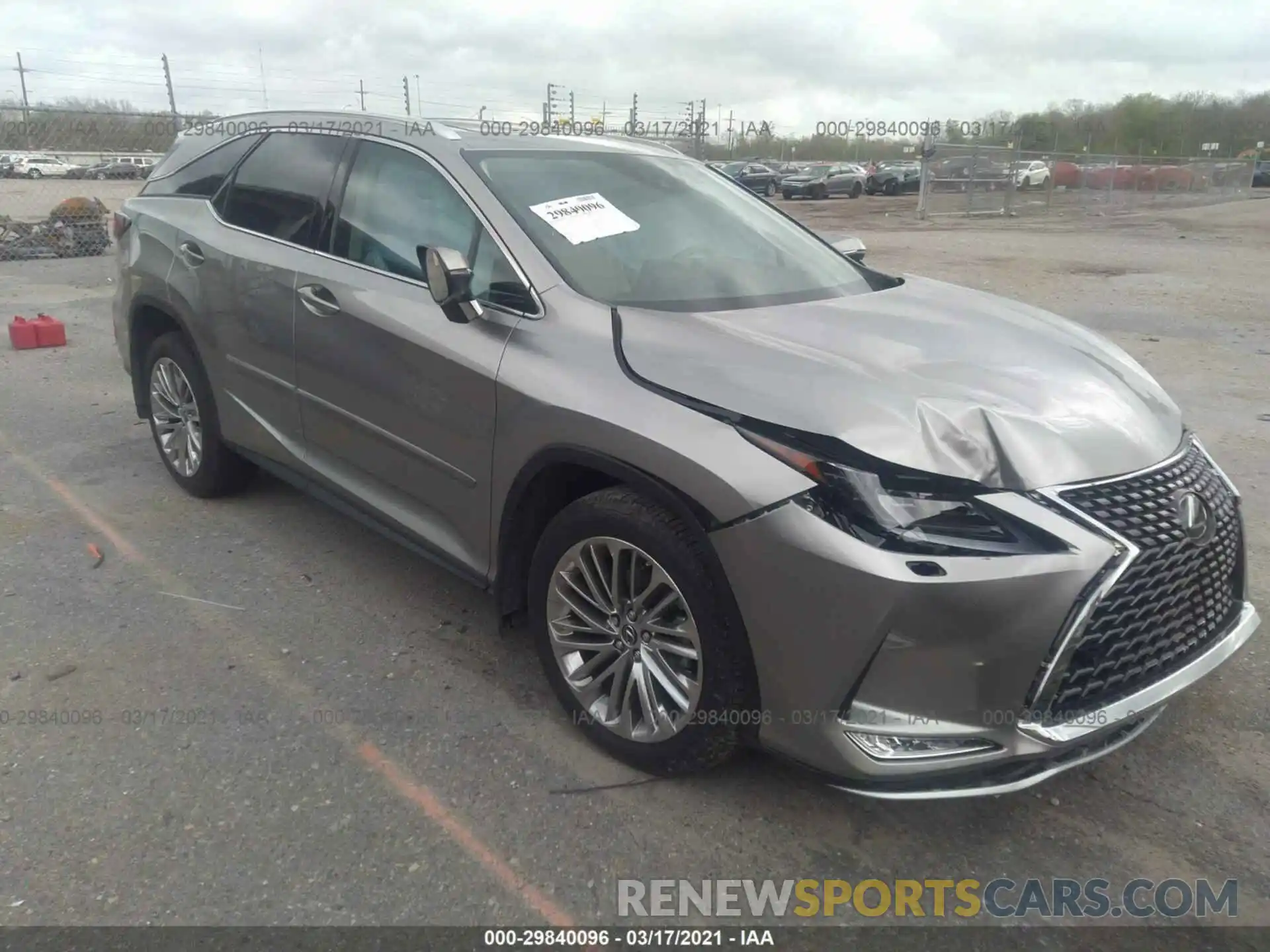 1 Photograph of a damaged car JTJJZKFA3M2029649 LEXUS RX 2021