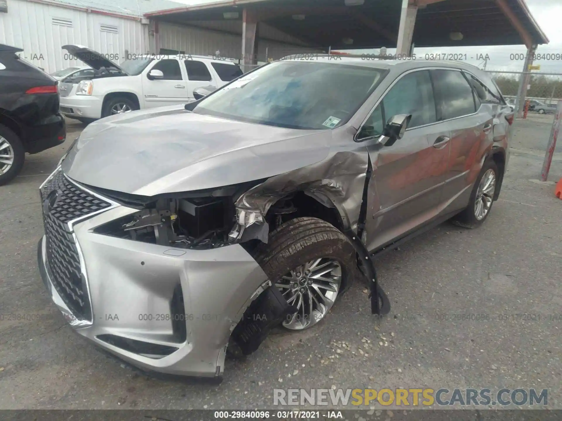 2 Фотография поврежденного автомобиля JTJJZKFA3M2029649 LEXUS RX 2021