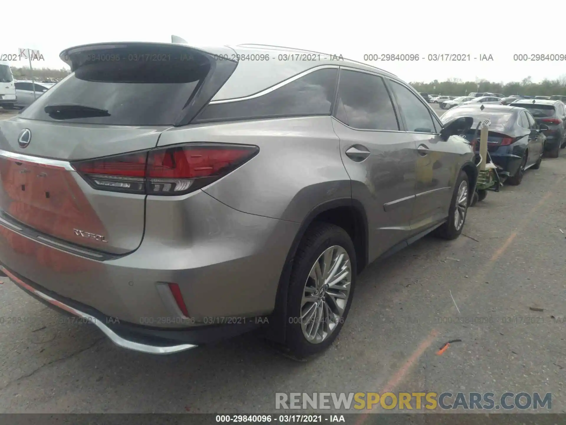 4 Фотография поврежденного автомобиля JTJJZKFA3M2029649 LEXUS RX 2021