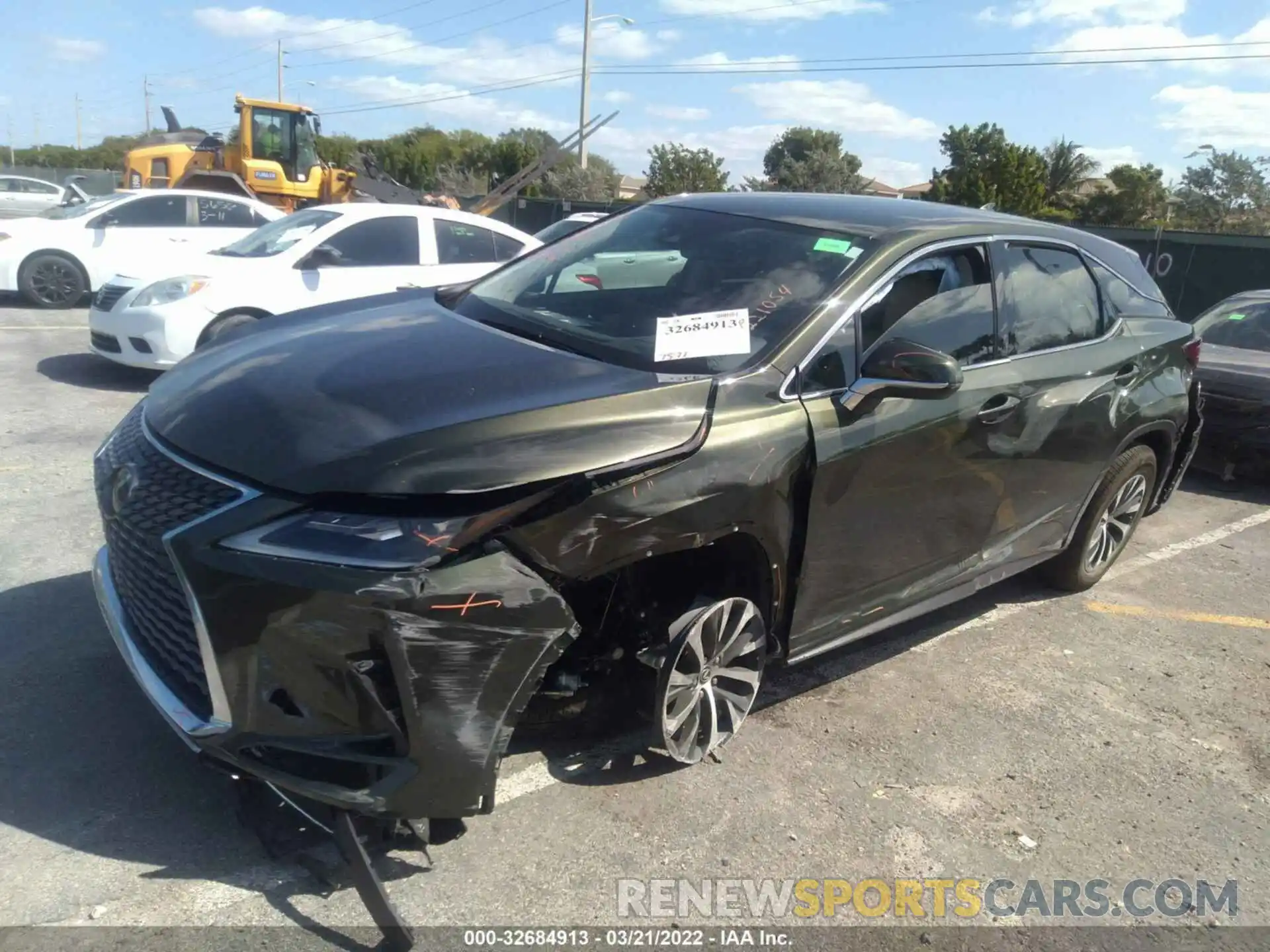 2 Photograph of a damaged car 2T2AZMAA6NC221054 LEXUS RX 2022