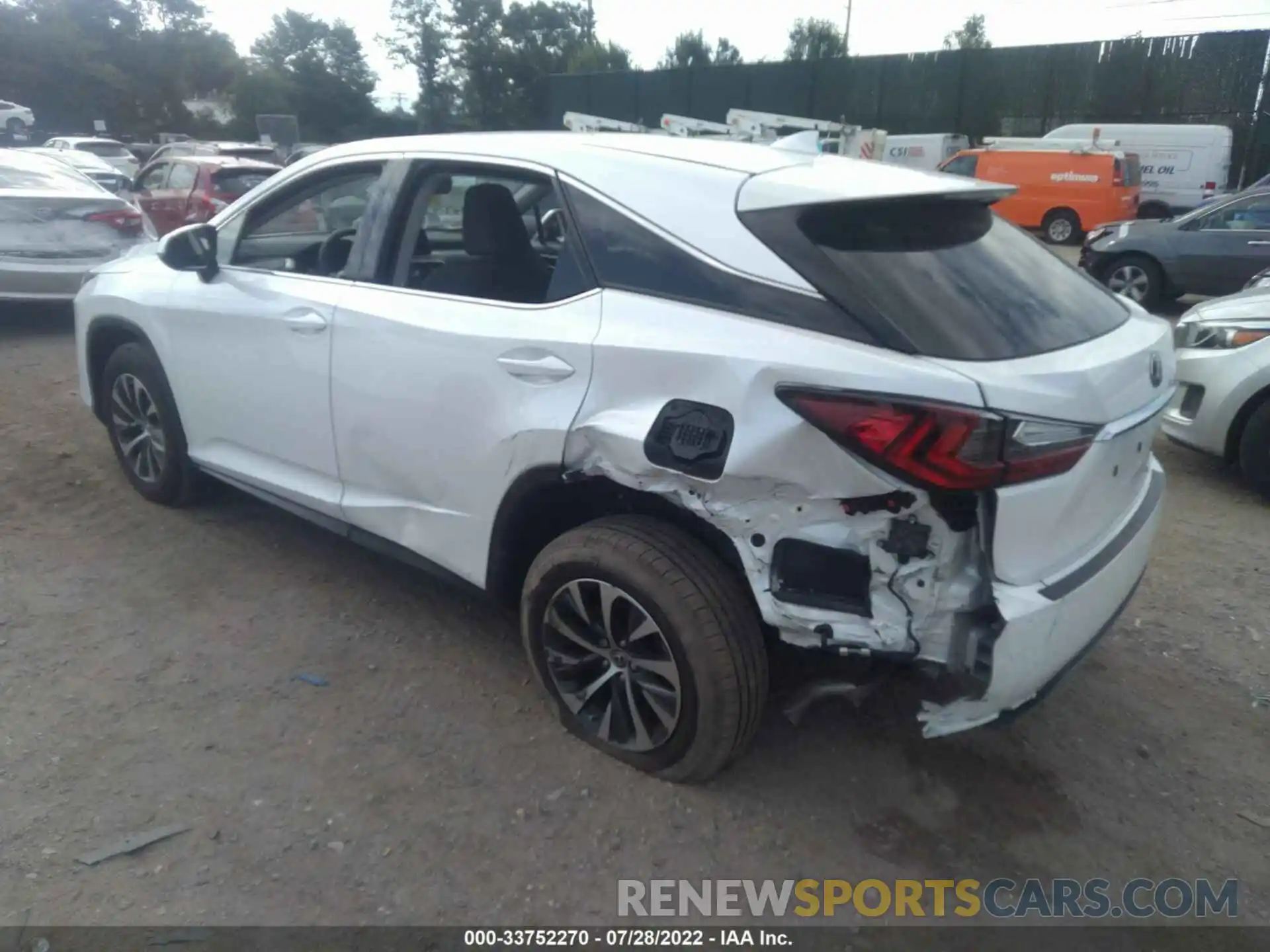 3 Photograph of a damaged car 2T2AZMDA5NC329077 LEXUS RX 2022