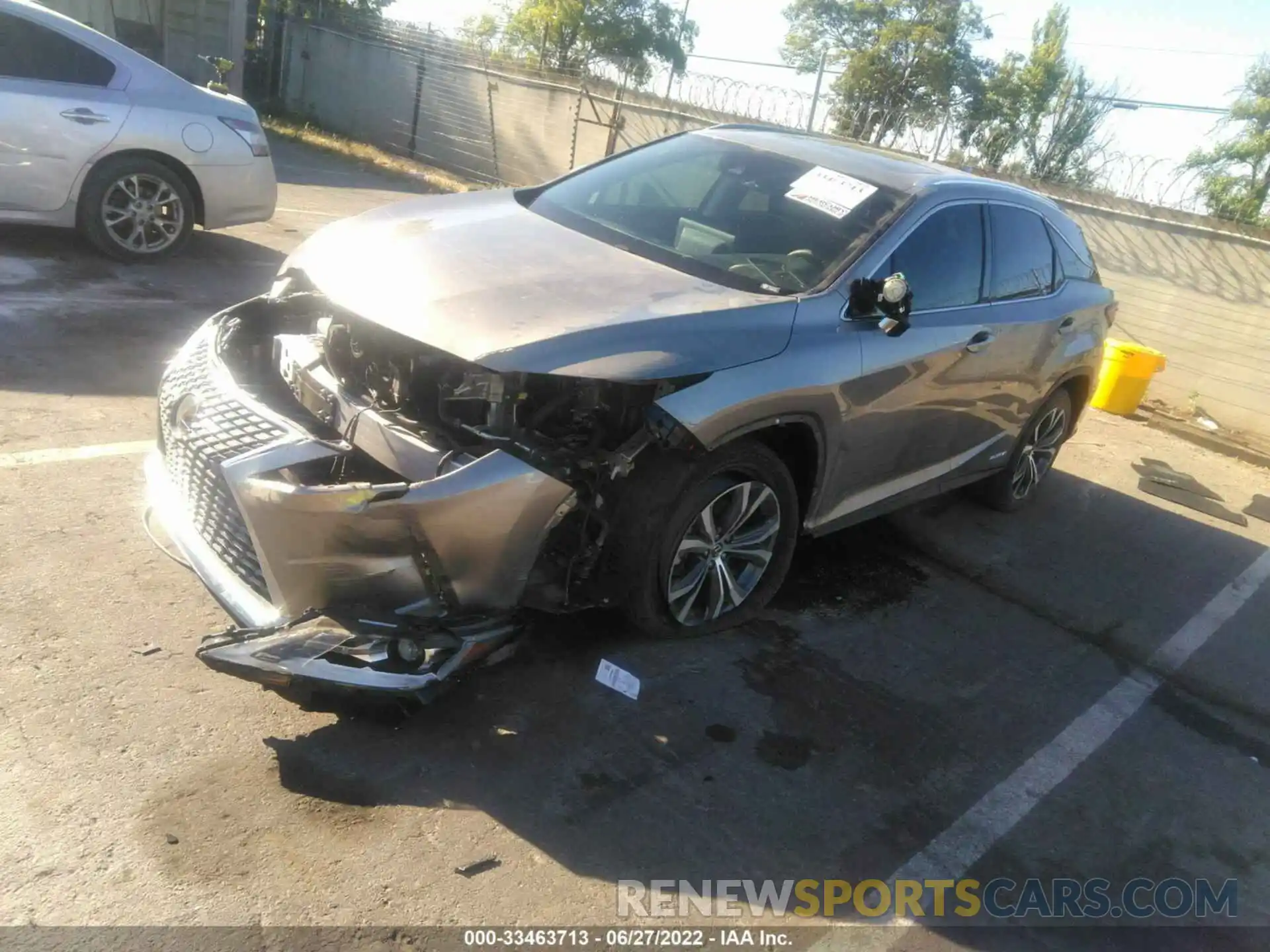 2 Photograph of a damaged car 2T2HGMDA2NC074246 LEXUS RX 2022